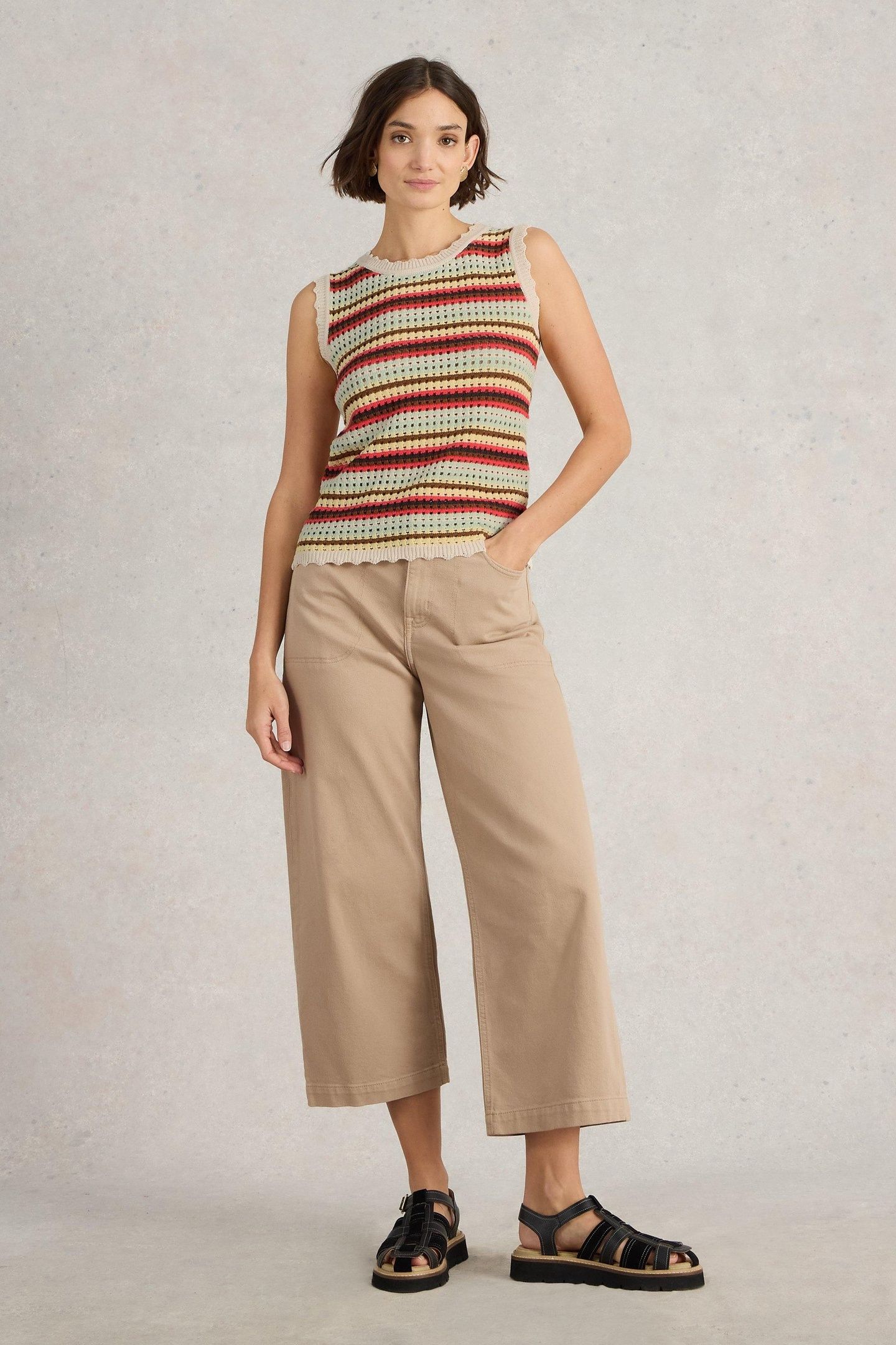 SUNNY STRIPE TANK NATURAL MULTI 1