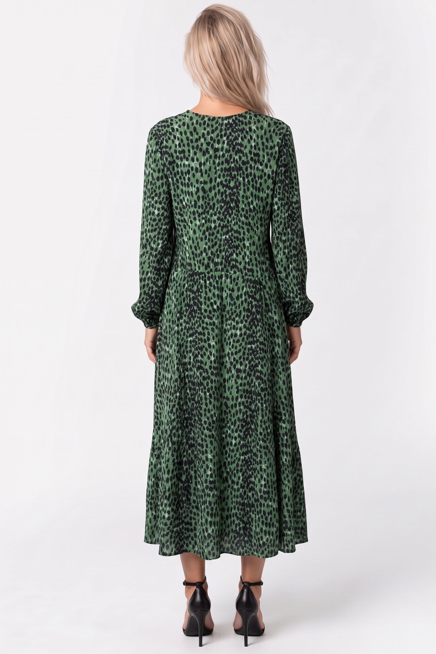 GILI AOP DRESS GREEN 2