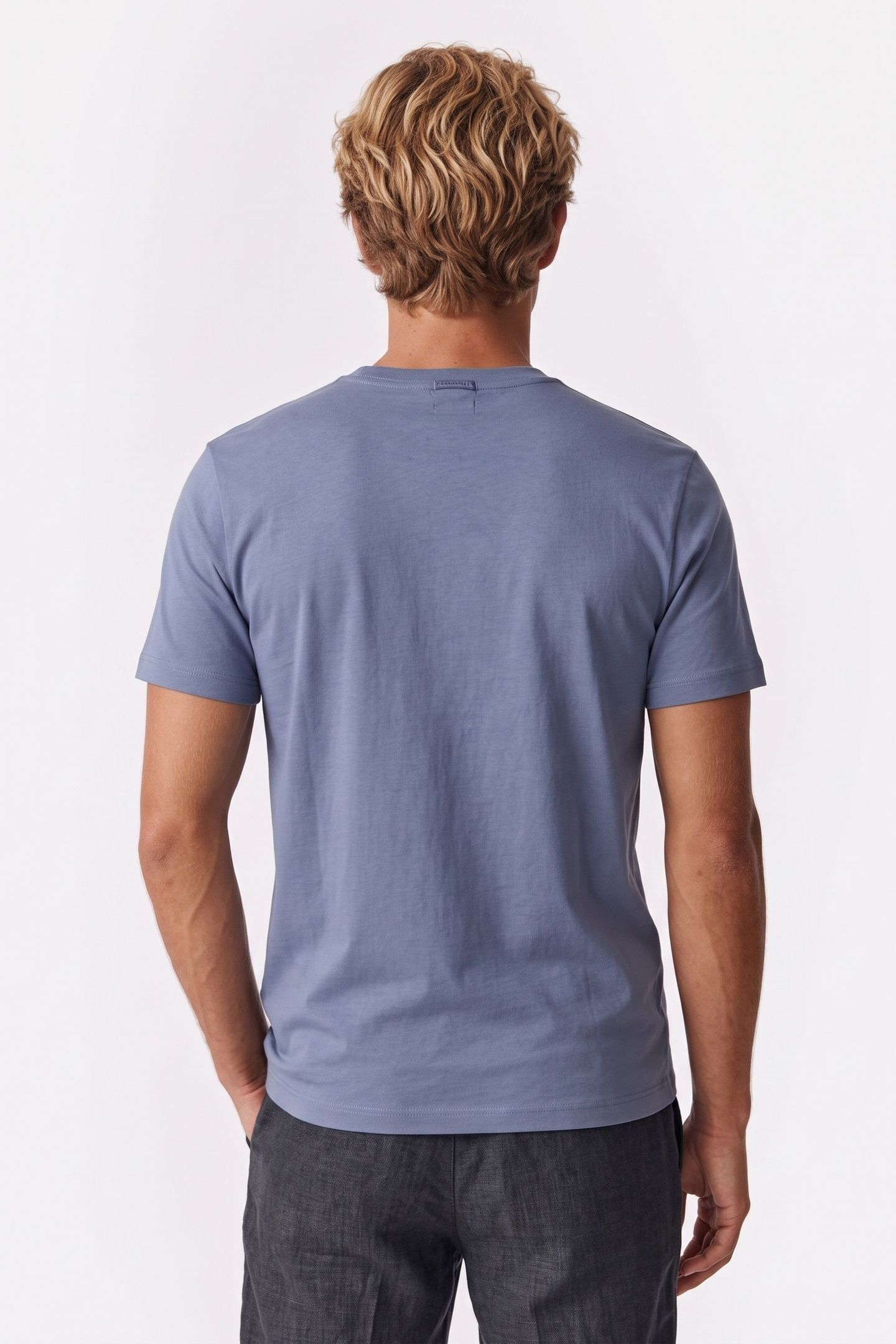 SS 30S MICRO MONOGRAM TEE DUSTY SAILOR BLUE 2