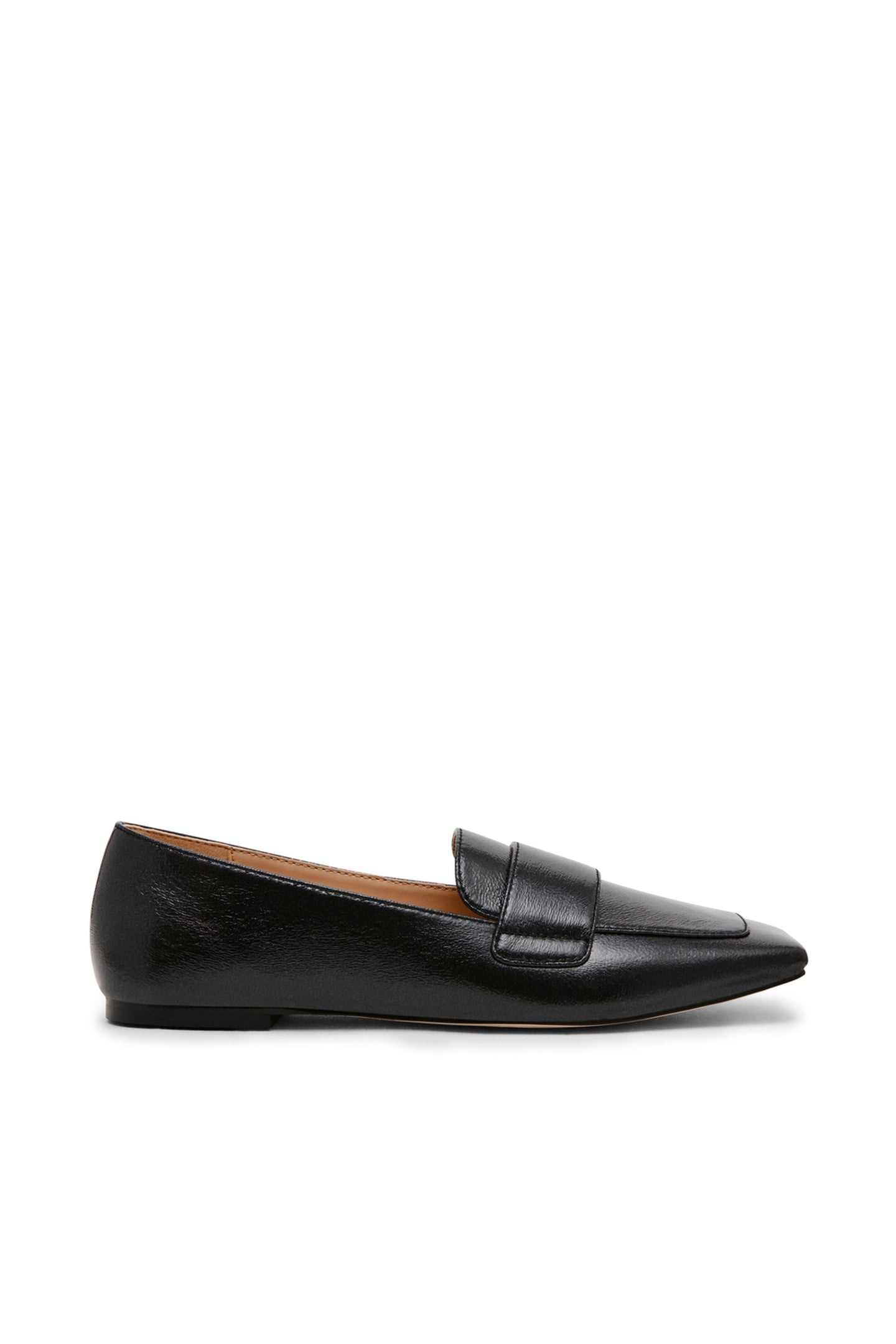 MONARC FLAT SHOES BLACK CRINKLE 1