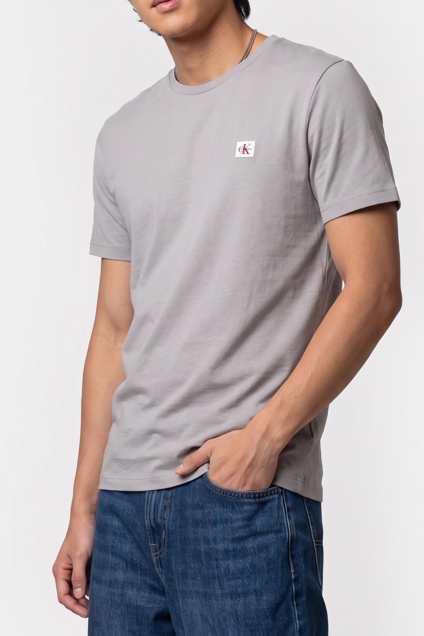 SHORT SLEEVE BADGE 30S JERSEY FORMAL GRAY 1