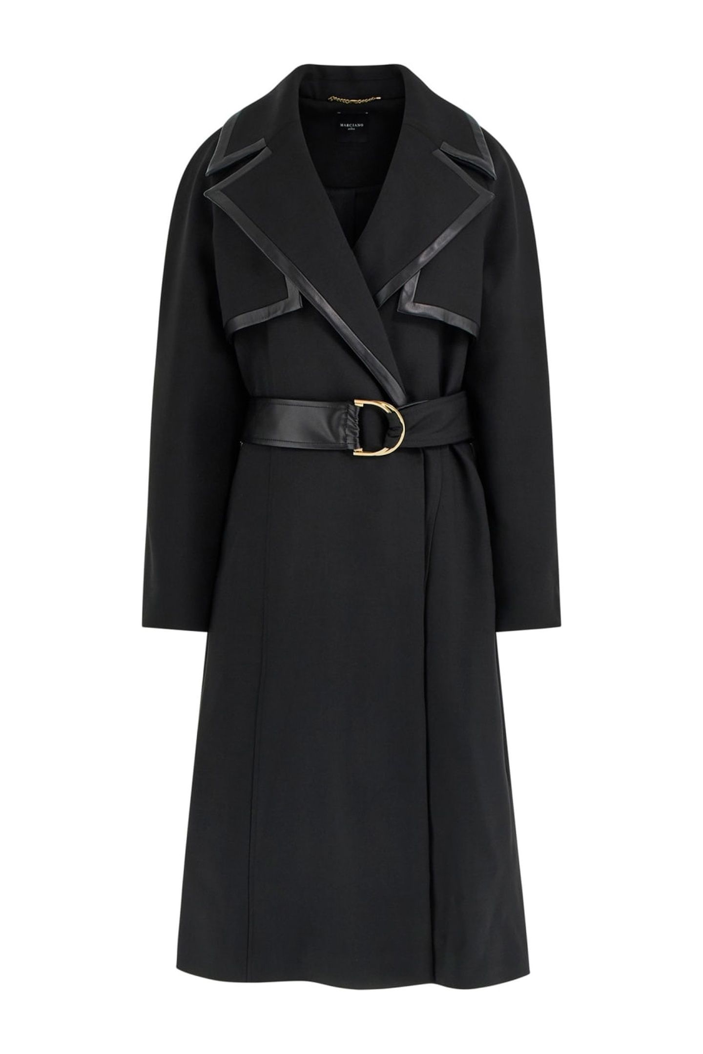 NATALIE LONG TRENCH JET BLACK MULTI 5