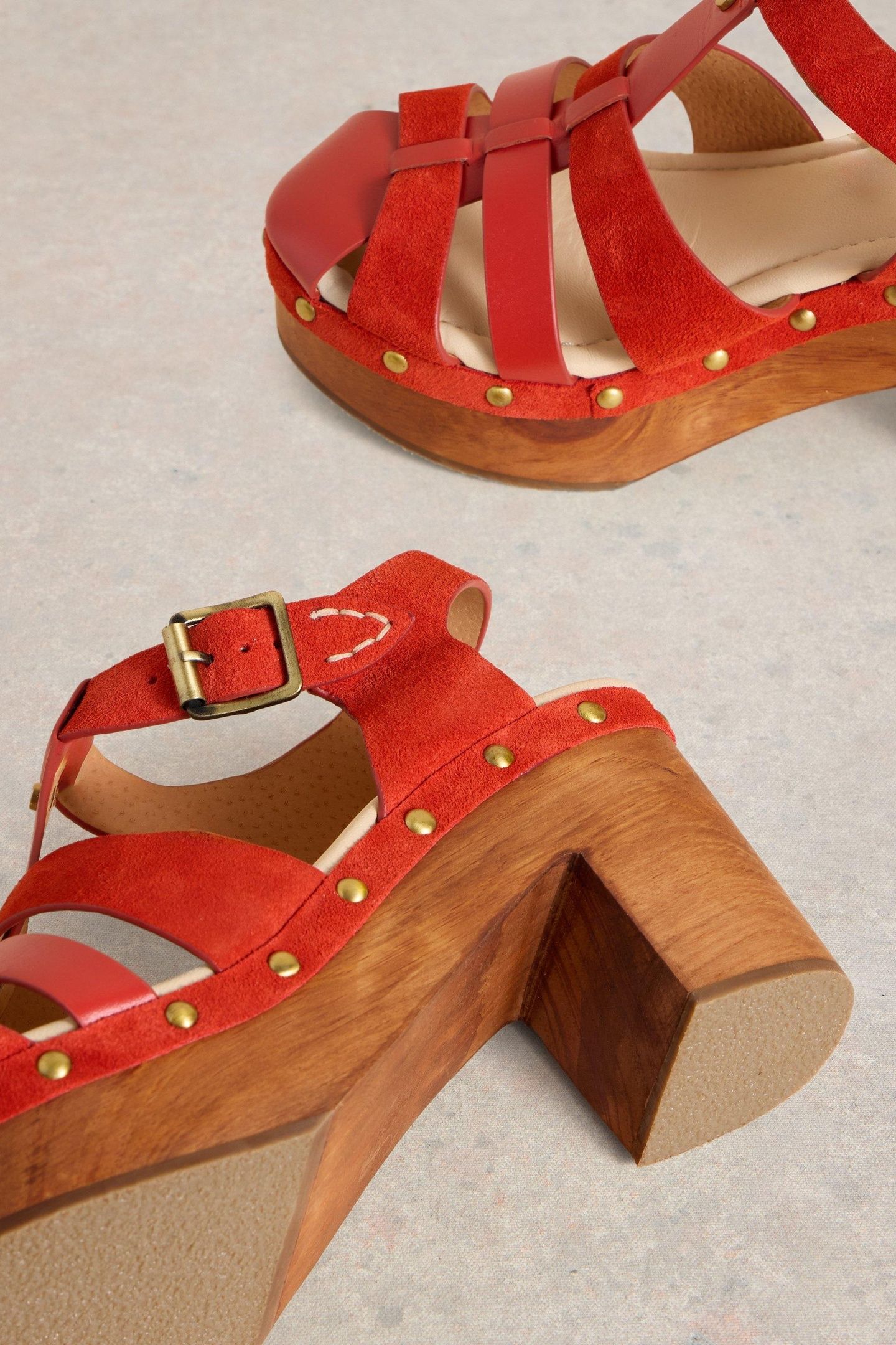 PHOEBE FISHERMAN CLOG RED MULTI 4