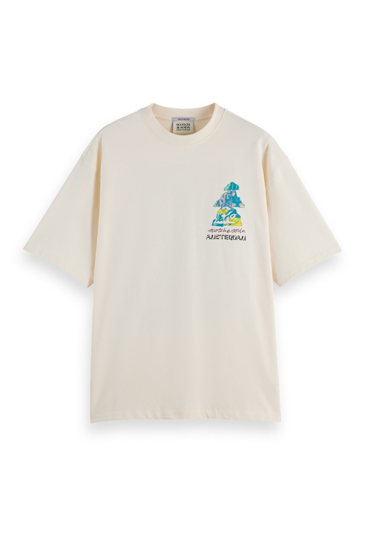 LOOSE FIT FRONT AND BACK ARTWORK T-SHIRT EGGNOG 4
