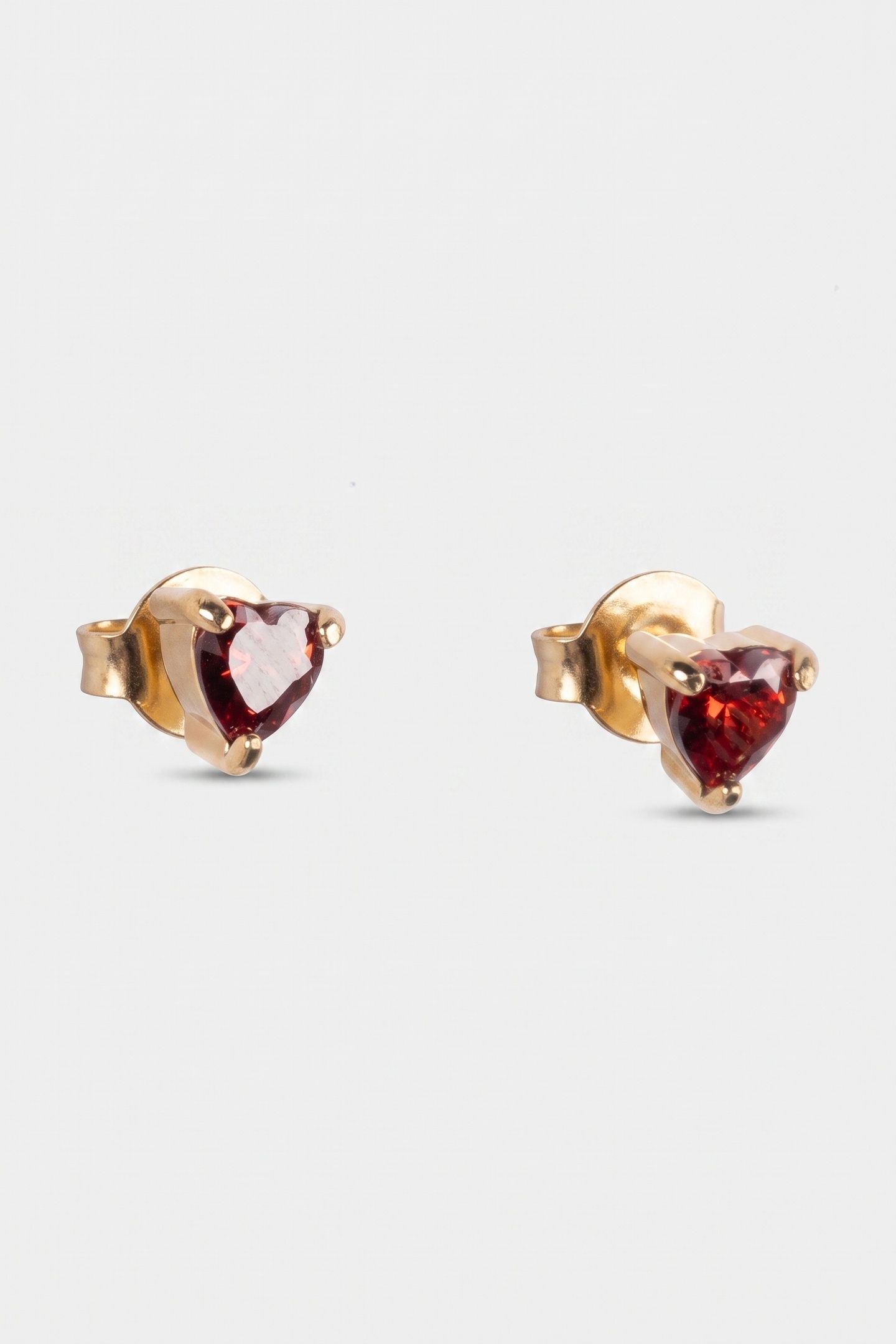RED HEART OHRRINGE GOLD 4