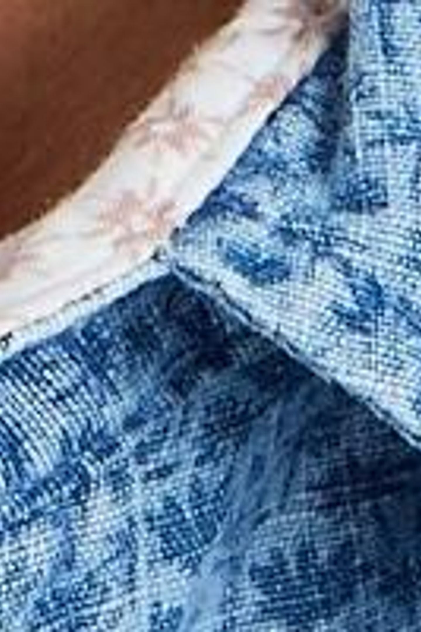 LEAF PRINTED LS SHIRT CHAMBRAY BLUE 4