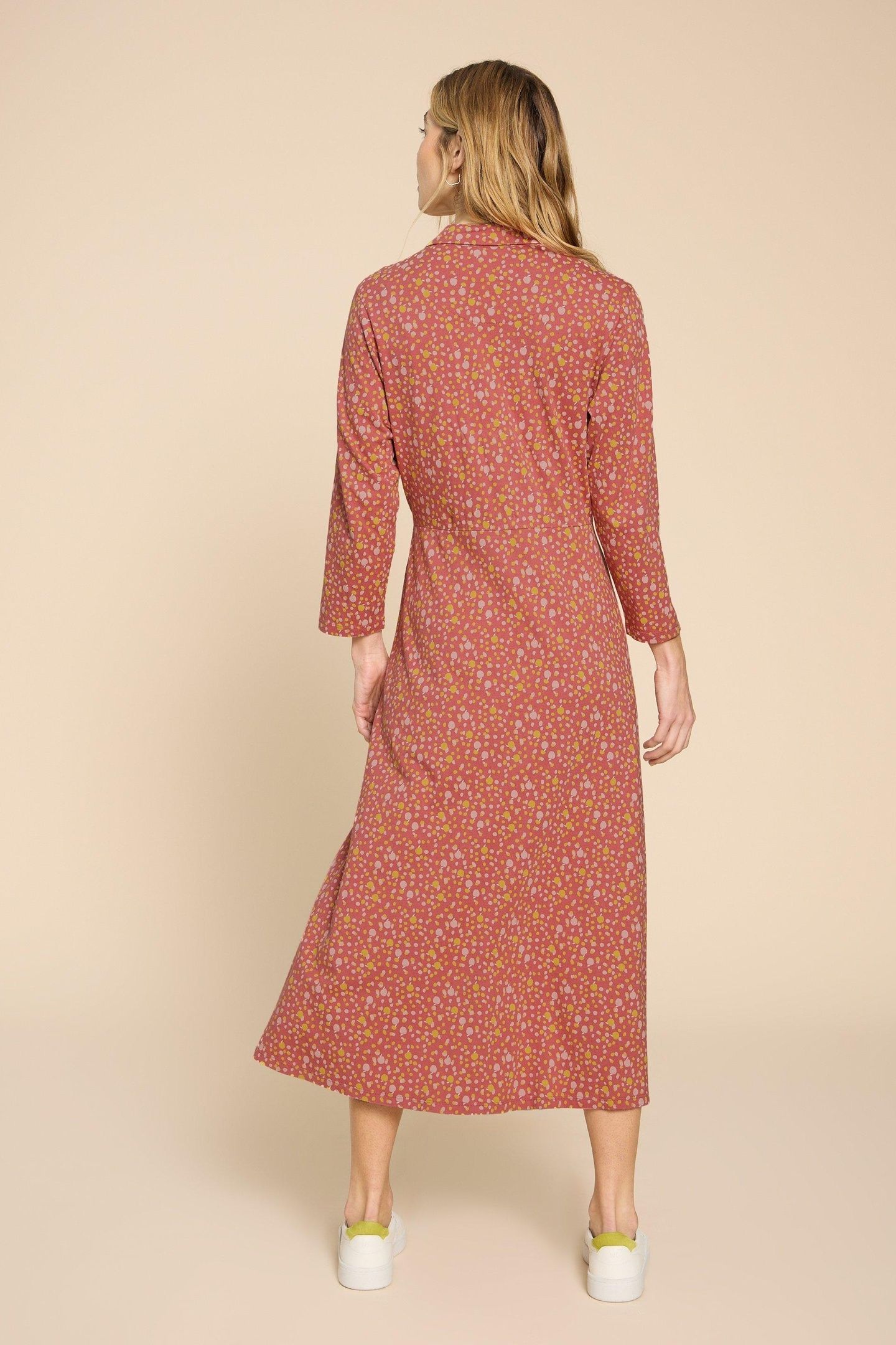 ADA JERSEY SHIRT DRESS PINK MULTI 3