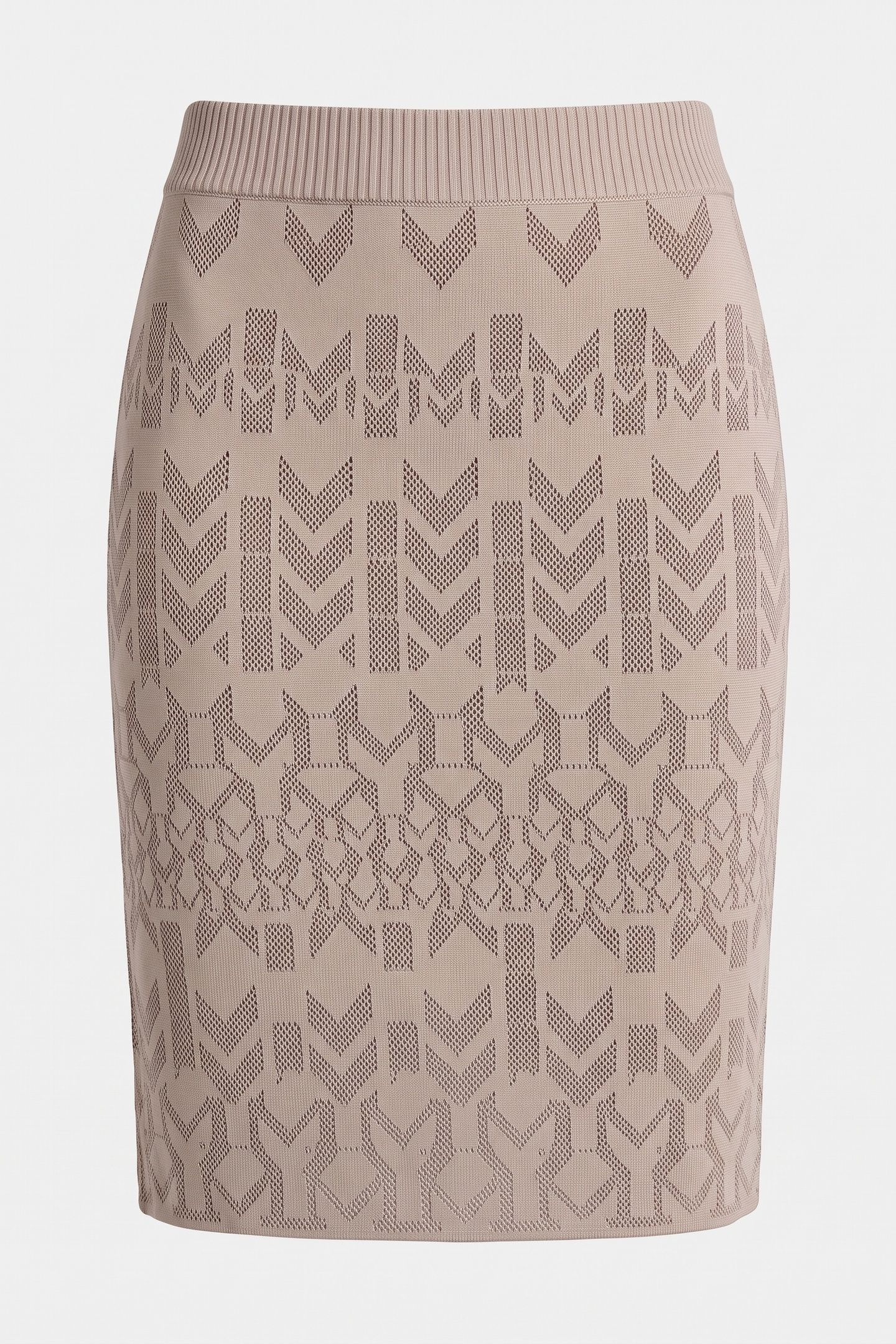 BILLIE MONOGRAM SKIR GEOM M BUFF TAUPE /D 3