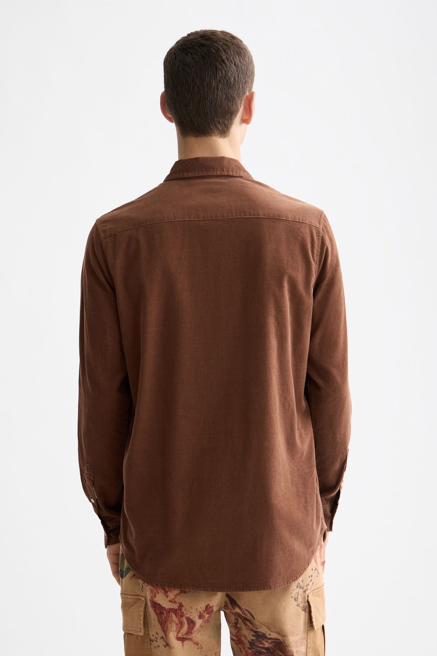 REGULAR-FIT CORDUROY SHIRT SOFT SILT 2