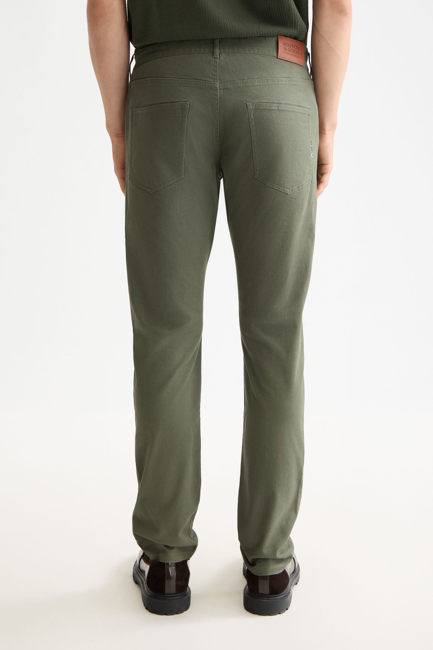 RALSTON- COTTON-BLEND TWILL REGULAR SLIM FIT 5-POCKET PANT T 2