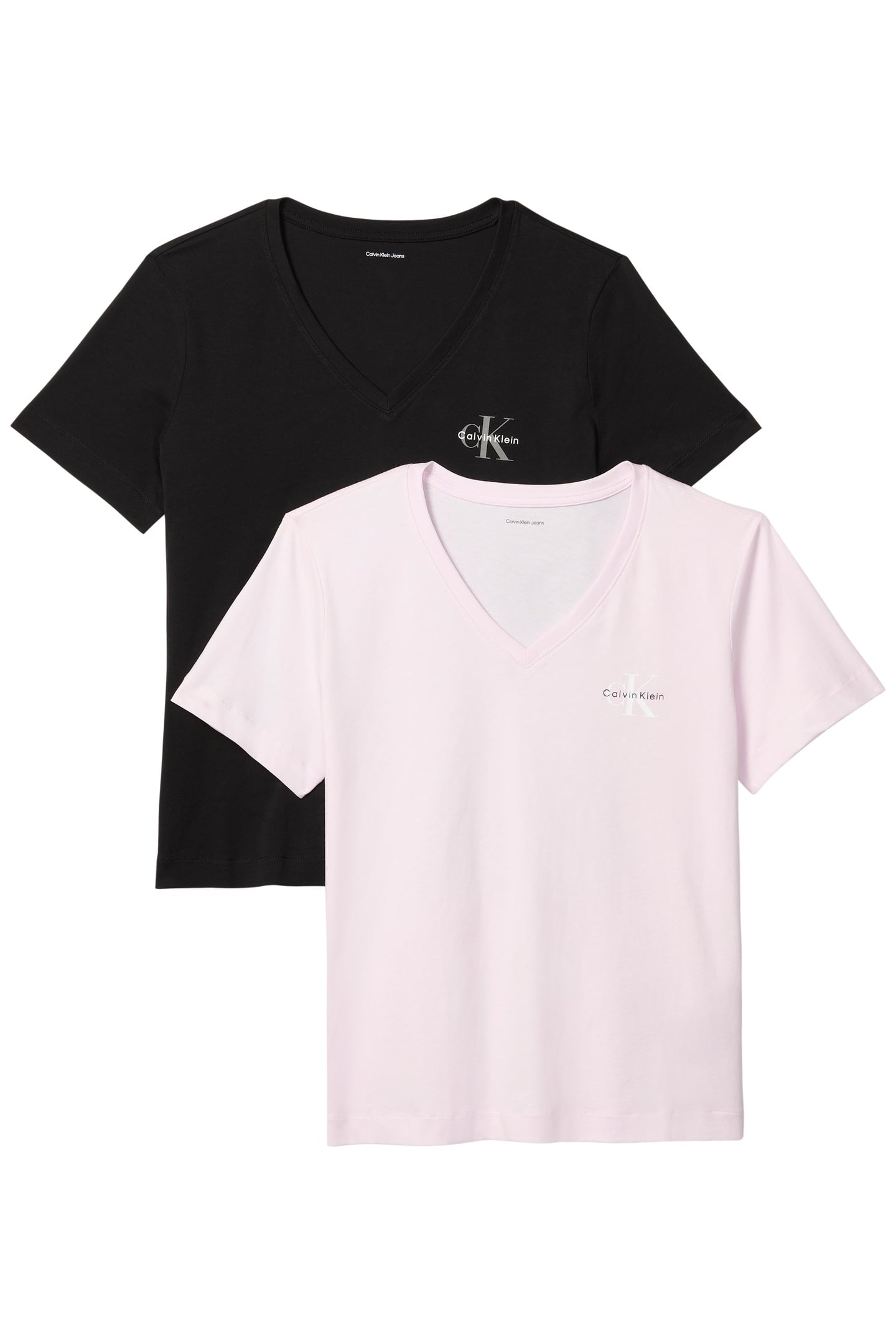 2-PACK V-NECK T-SHIRTS CRADLE PINK/BLACK 1