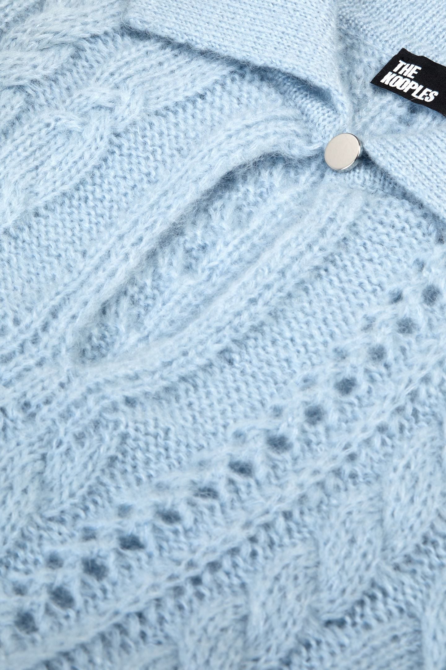 CABLE-STRANDED PACKED NECK SWEATER BLUE 6