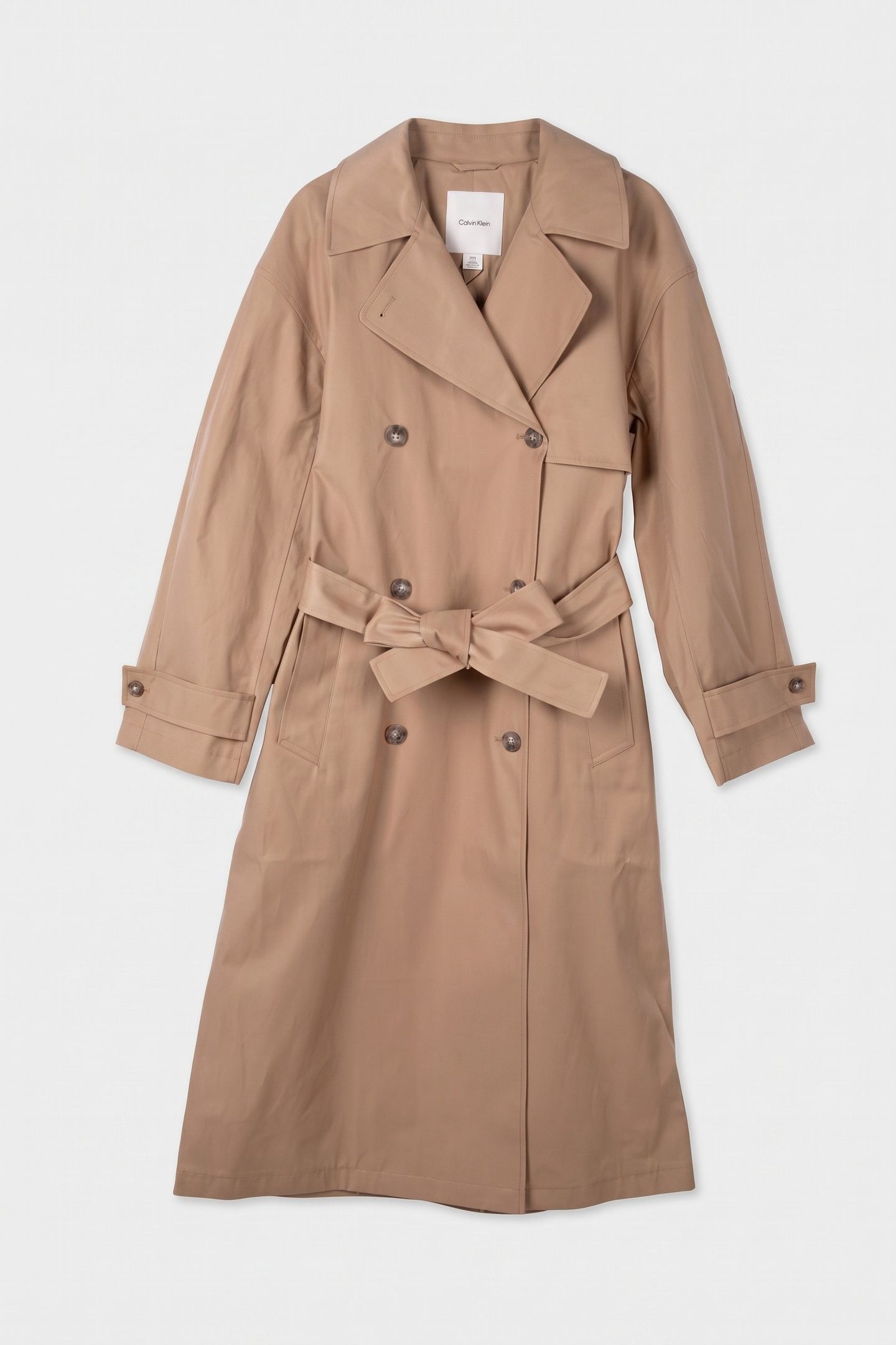 CLASSIC LONG COTTON COAT TANNIN 3