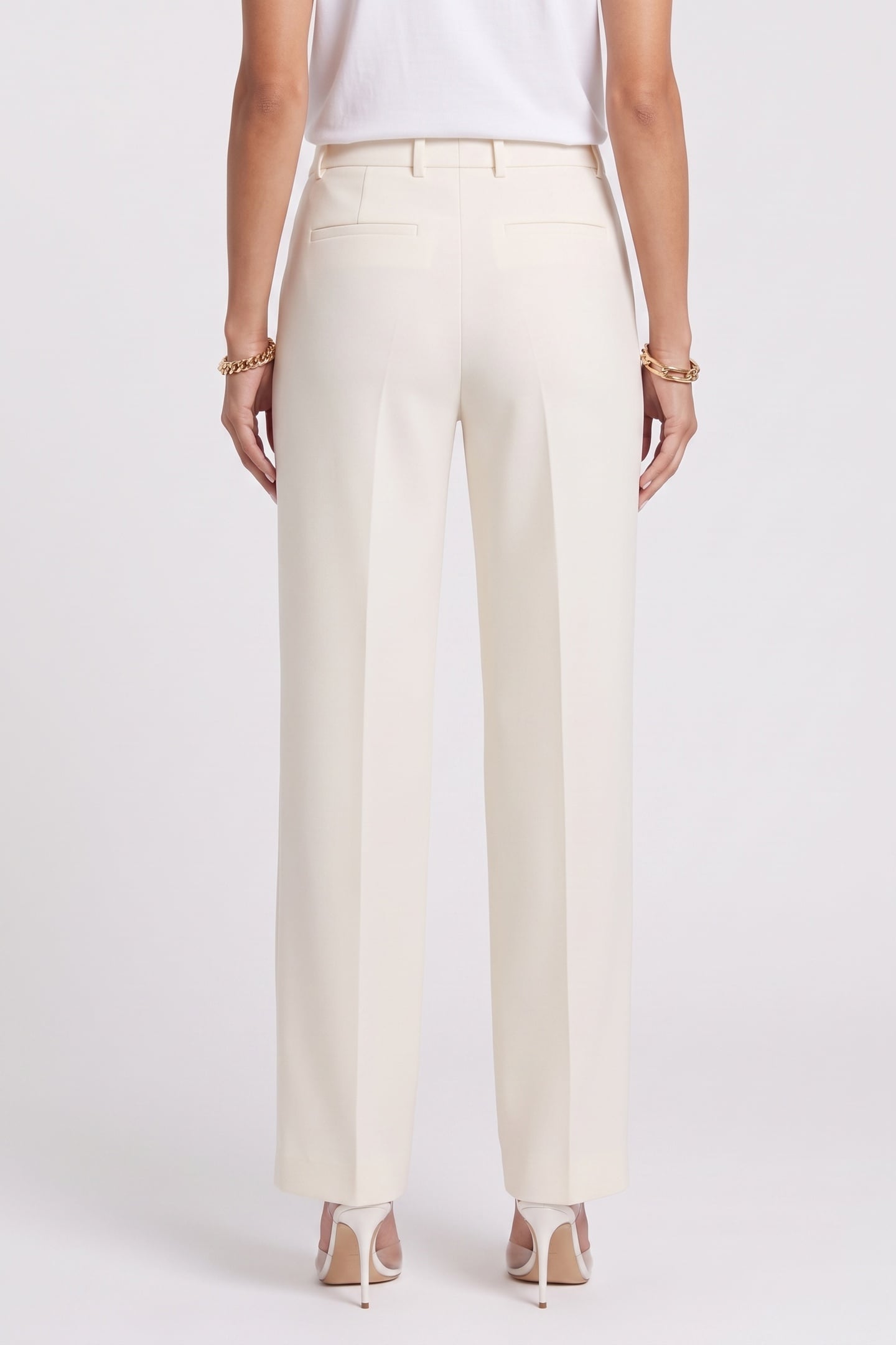 PANTALON COSTUME WIDE ECRU 2