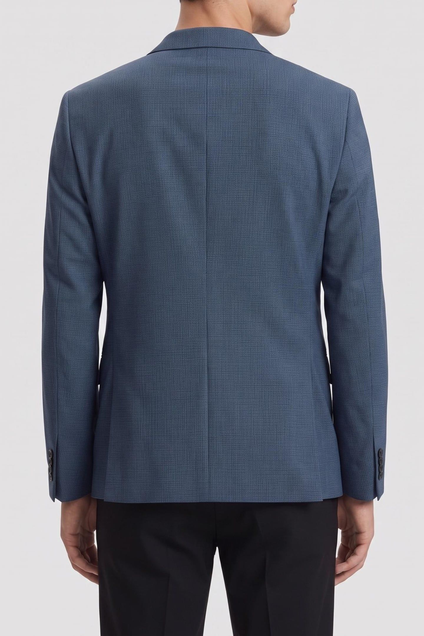 LS HOUNDSTOOTH SLIM SUIT JACKET ANCHOR NAVY 2