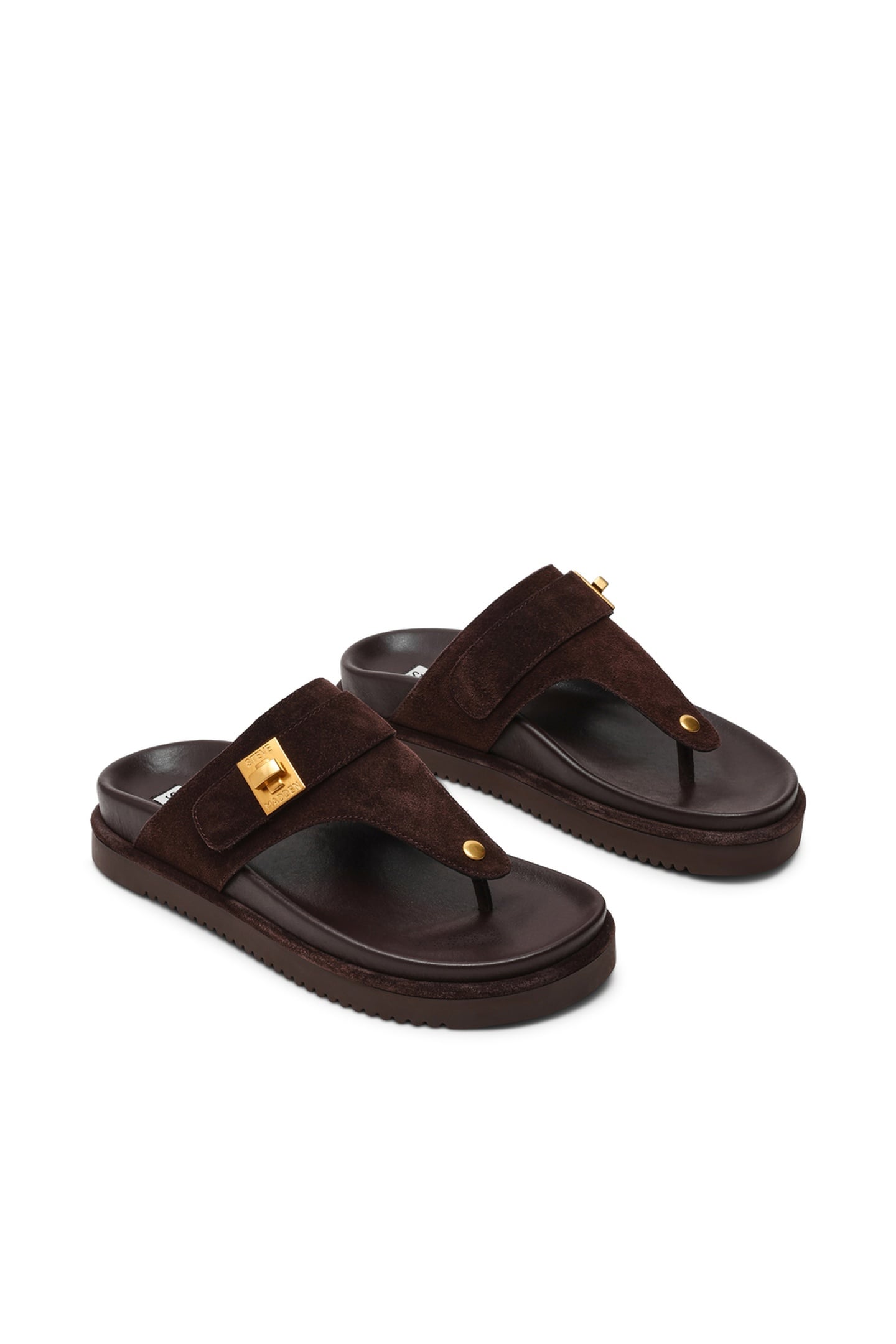 TUNED-IN SANDALS CHOCOLATE BROWN SUEDE 3