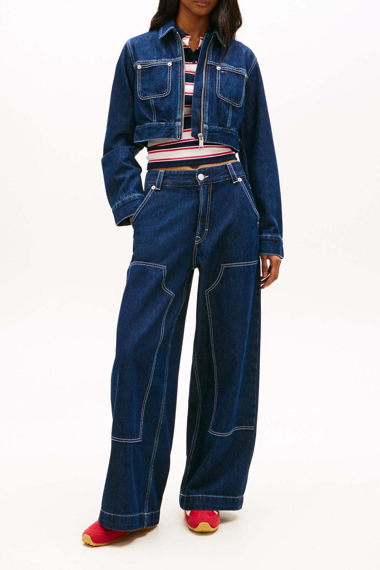 ZIP THROUGH JACKET DENIM DARK 1