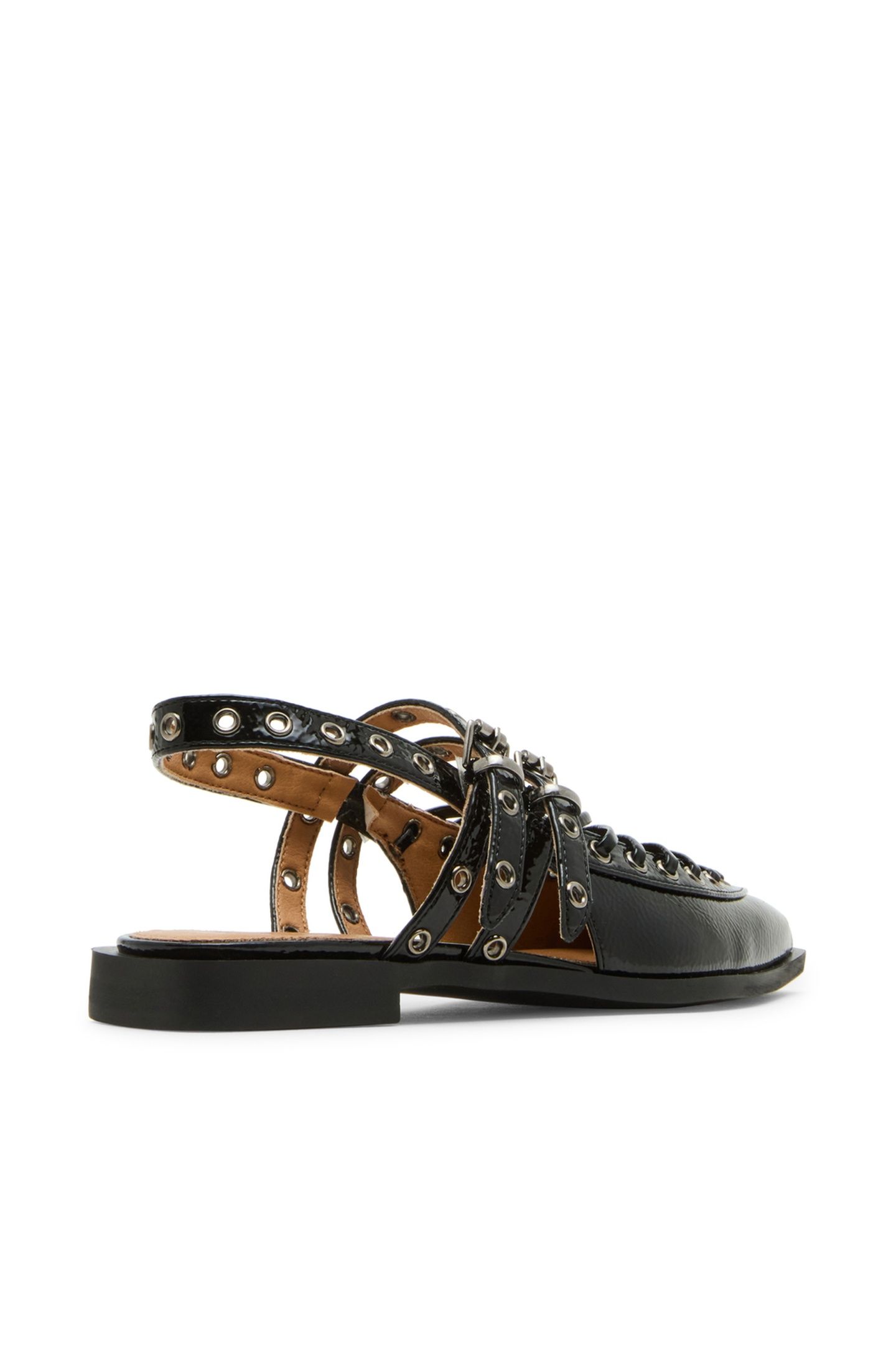 GALANTI FLAT SHOES BLACK PATENT 3