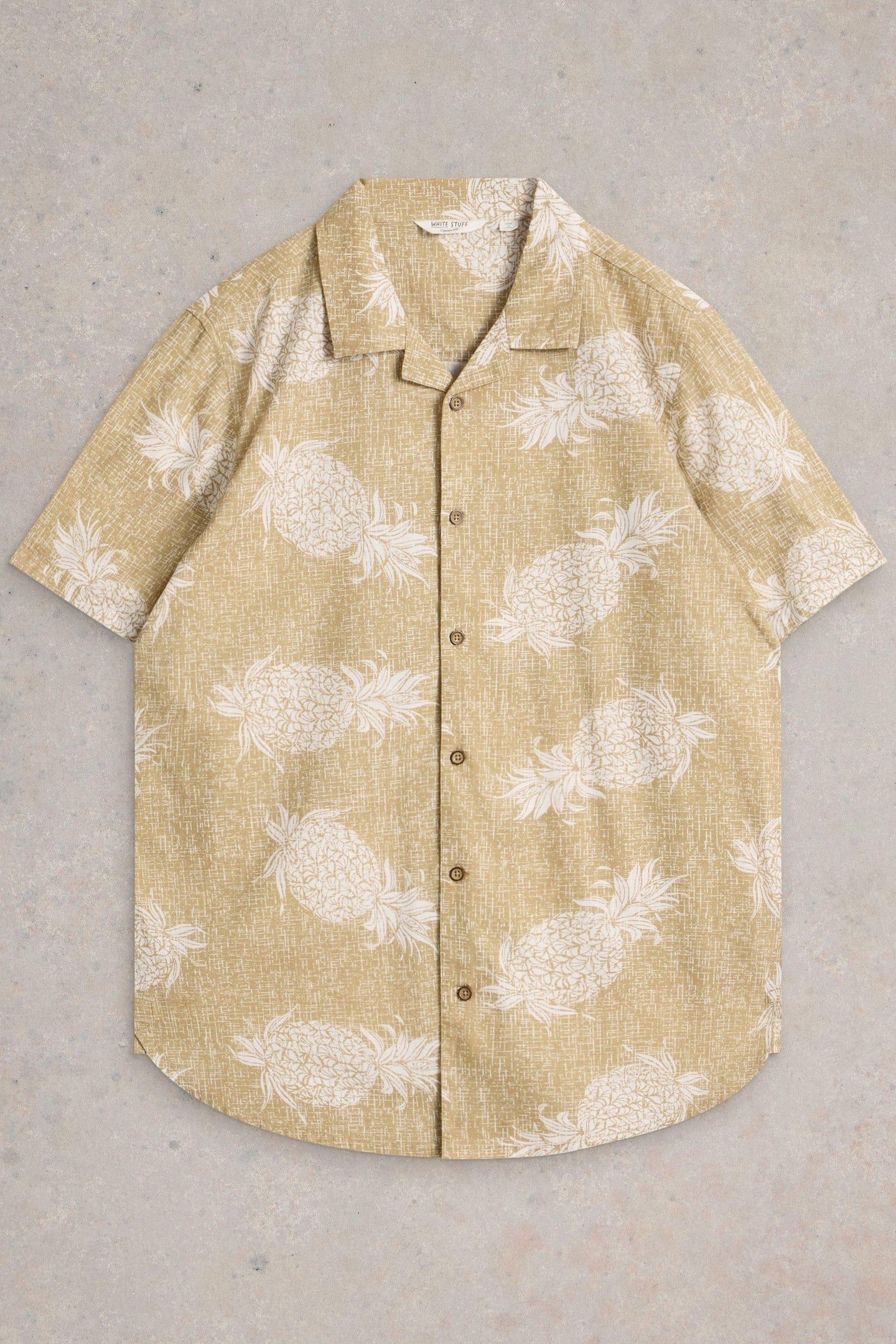 HAYLE PINEAPPLE PRINTED SHIRT GREEN PRINT 1