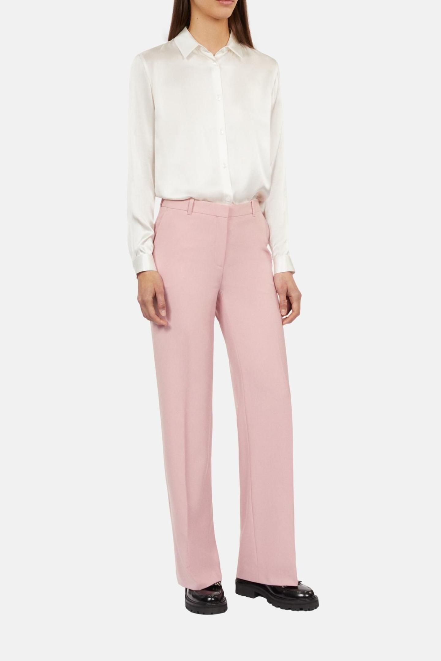 WIDE COSTUME TROUSERS PASTEL PINK 3