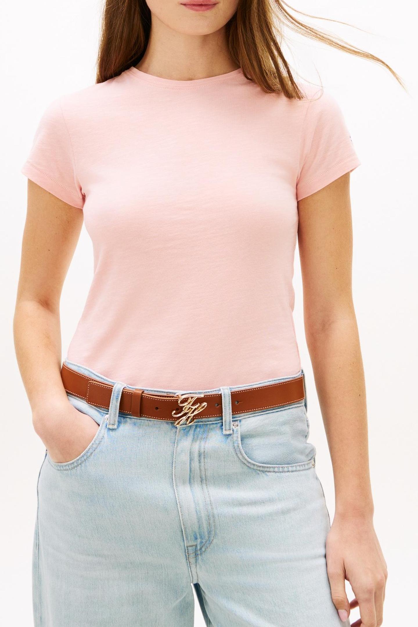 CO SLUB SLIM SS TEE SOFT ROSE 3