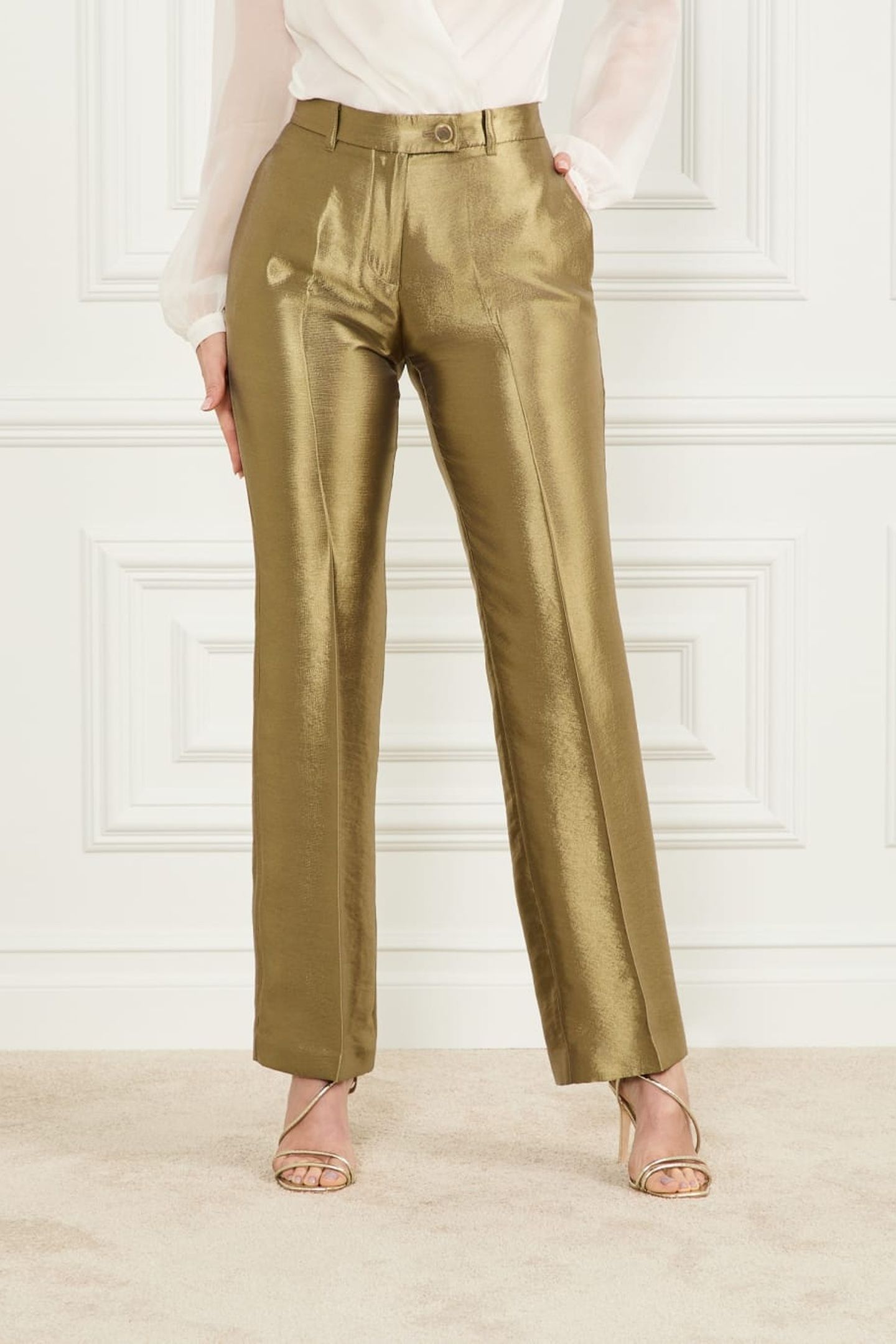 MILLA PANT ANTIQUE GOLD MULTI 2