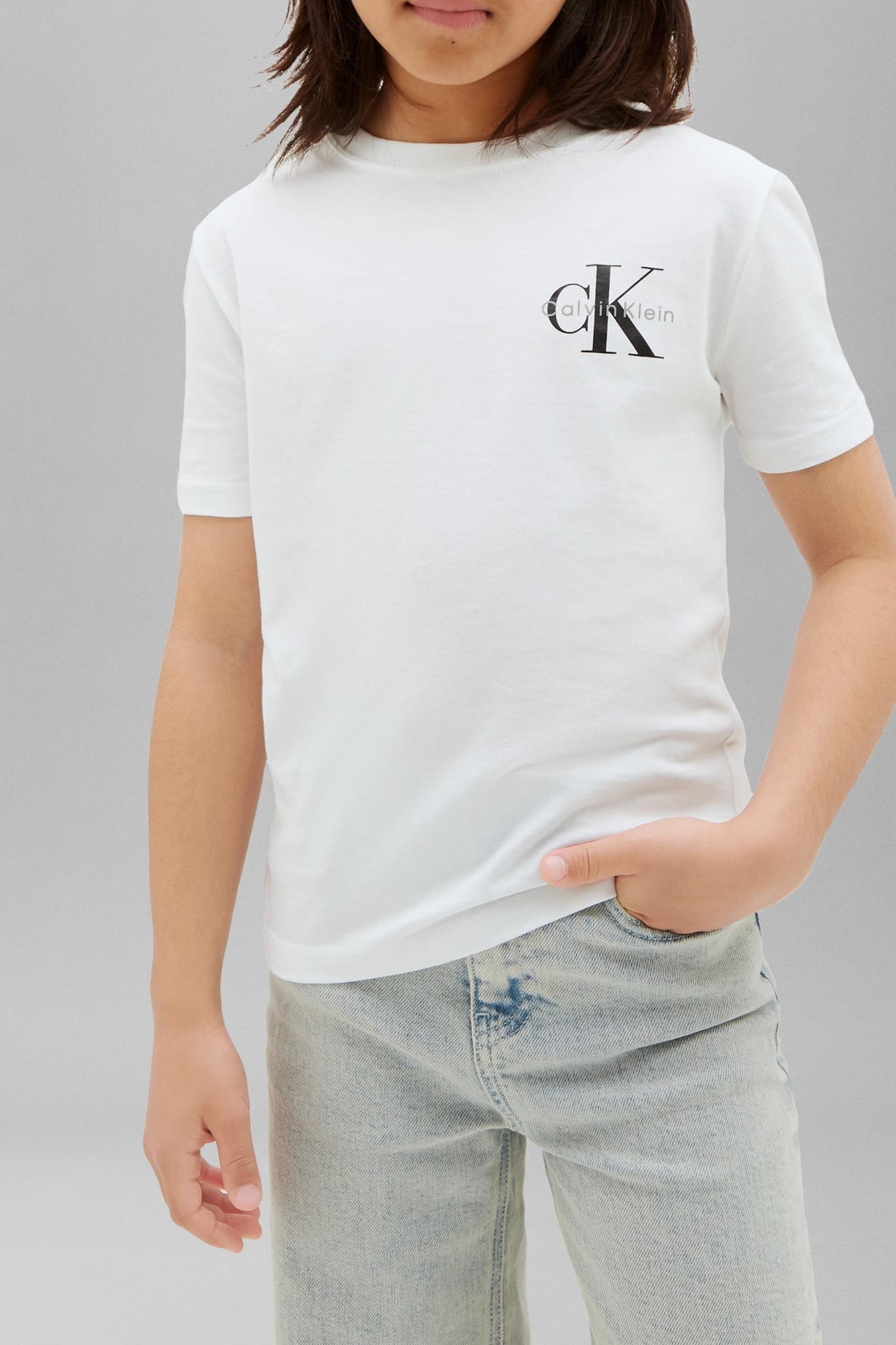 UNISEX SMALL CHEST MONOLOGO BRIGHT WHITE 1