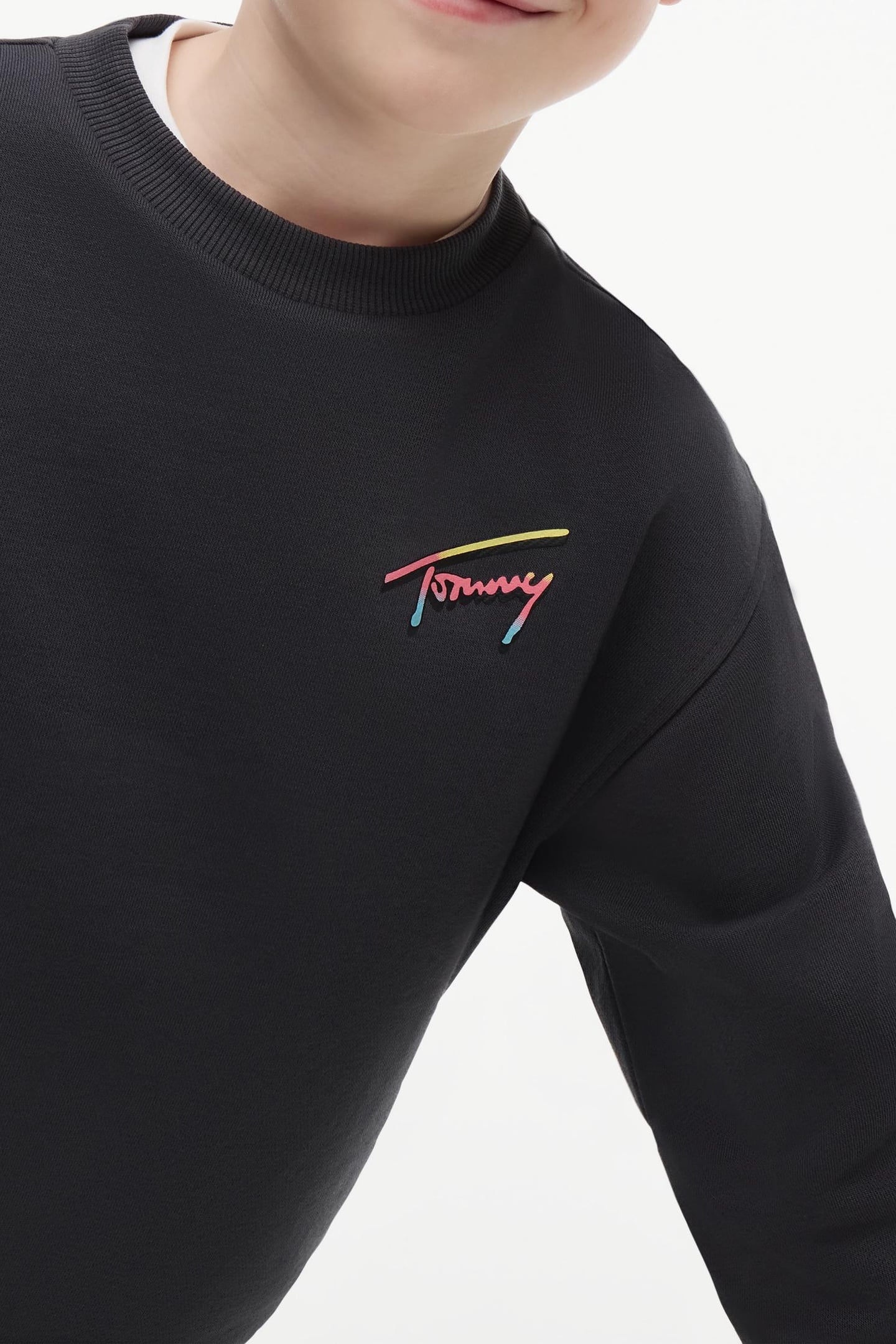 BOYS TOMMY SEASONAL SWEATER WASHED BLACK 5