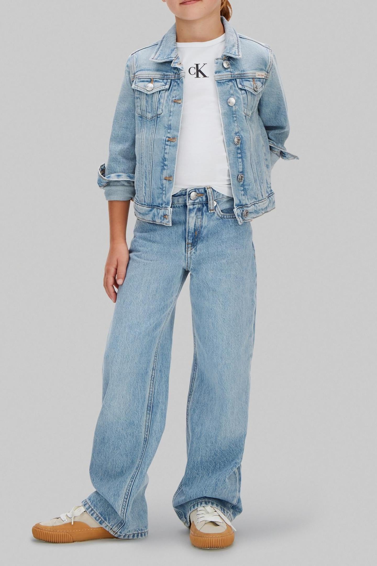 GIRLS WIDE LEG JEAN DANTE WASH 1