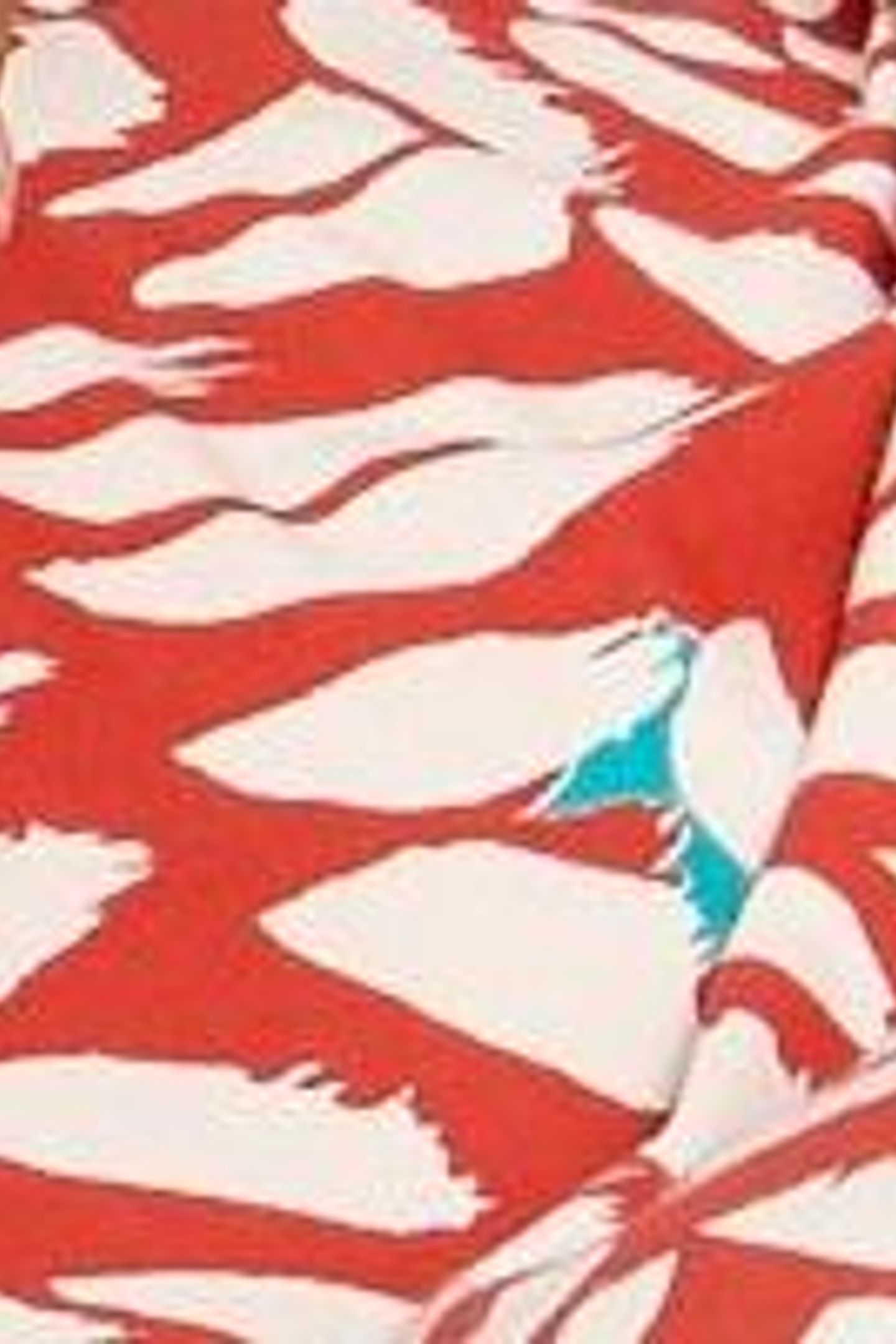 EMILY SHIRRED JERSEY DRESS RED PRINT 7