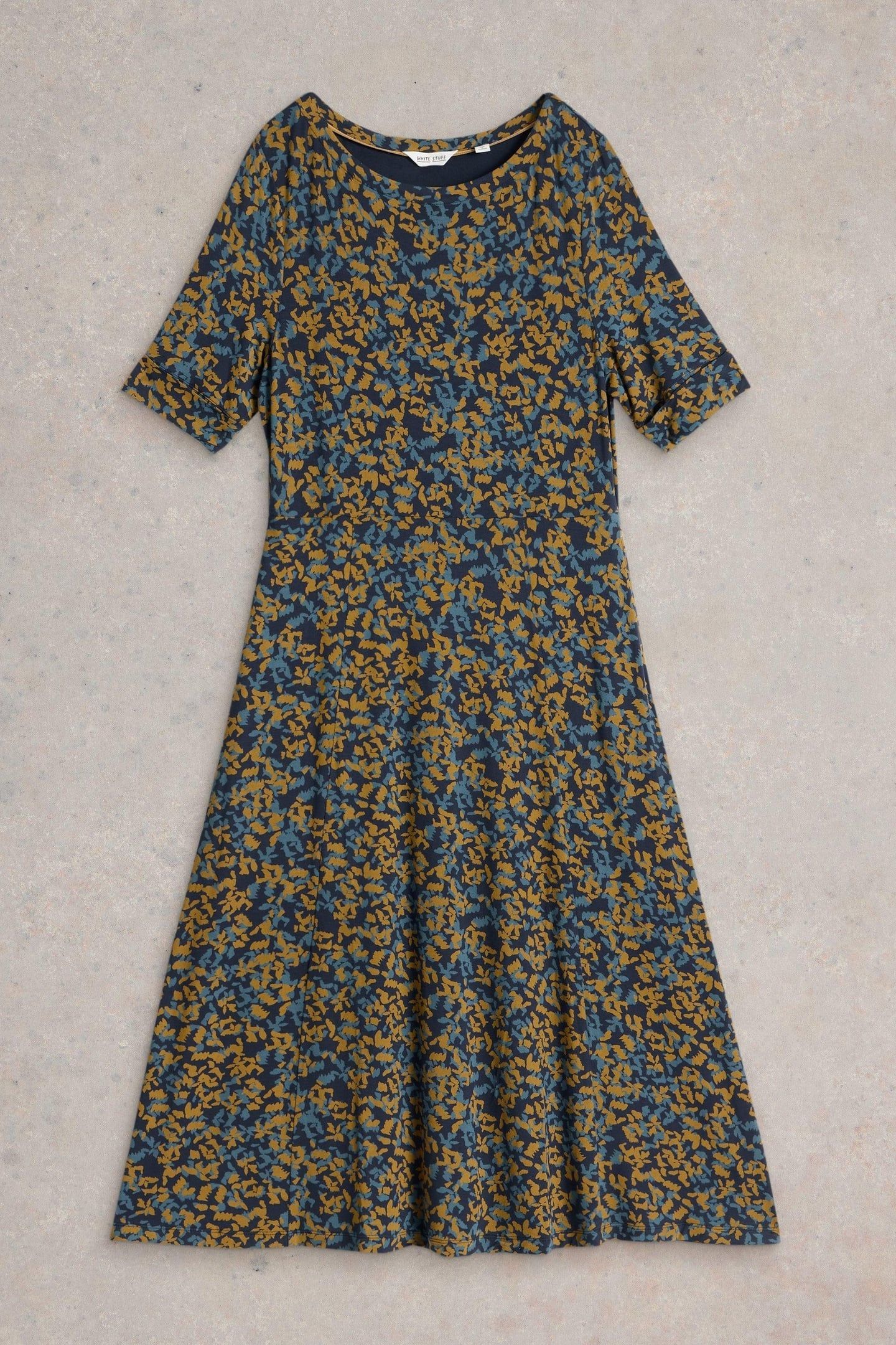 MILLIE JERSEY DRESS NAVY PRINT 5