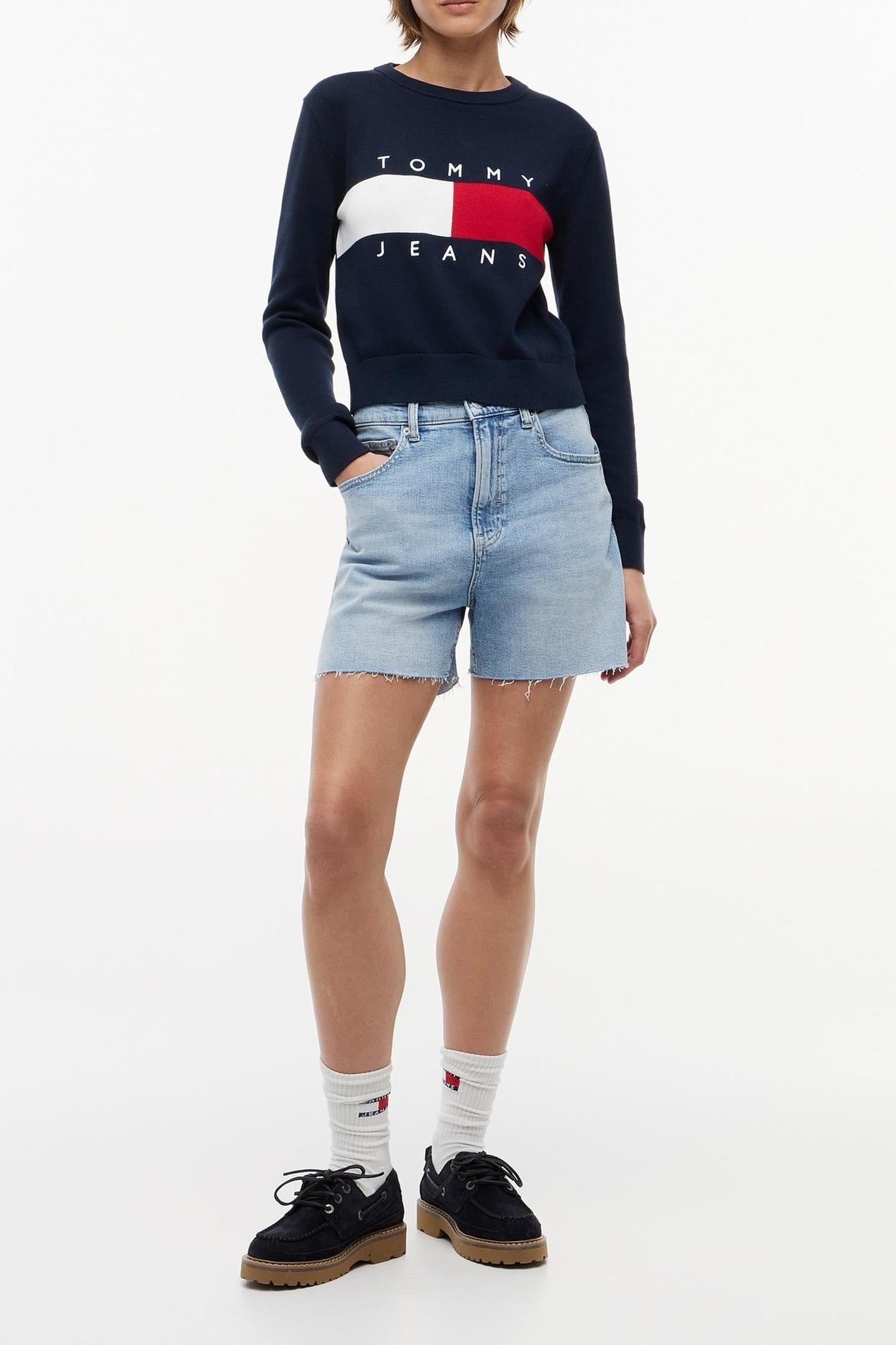 FLAG CREW NECK DARK NIGHT NAVY 3