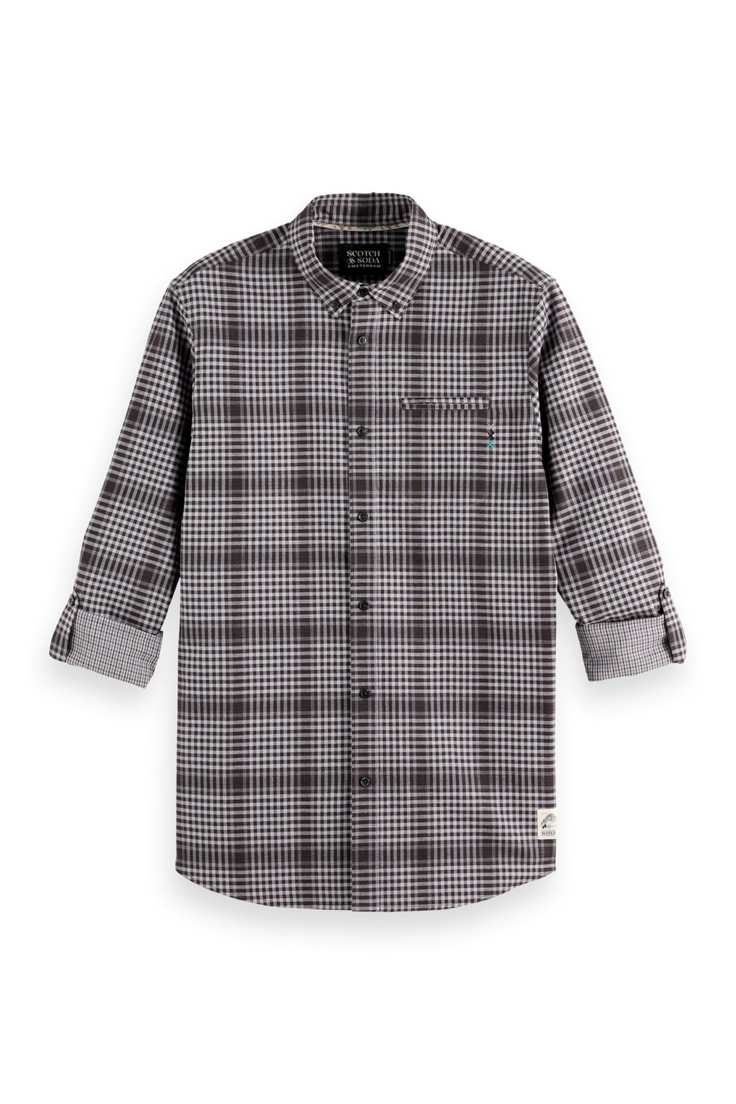 SHADOW-CHECK DOUBLE-FACED SHIRT BLACK SHADOW CHECK 5