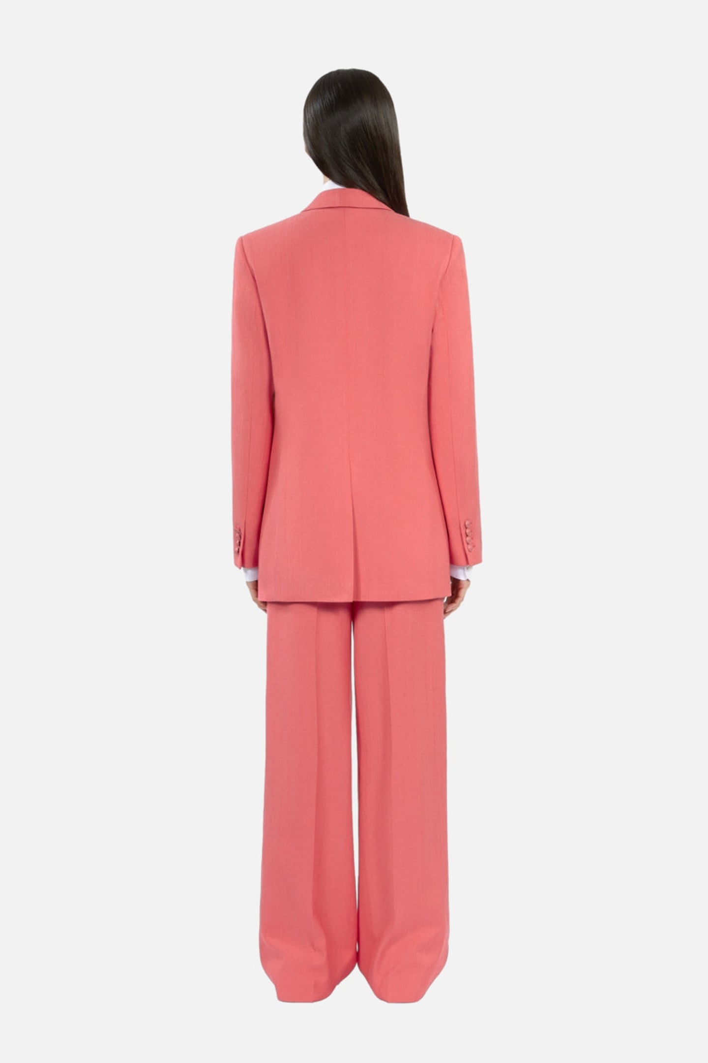 SUIT JACKET RIGHT SIDE POCKETS AND FRONT BUTTONS RETRO PINK 5