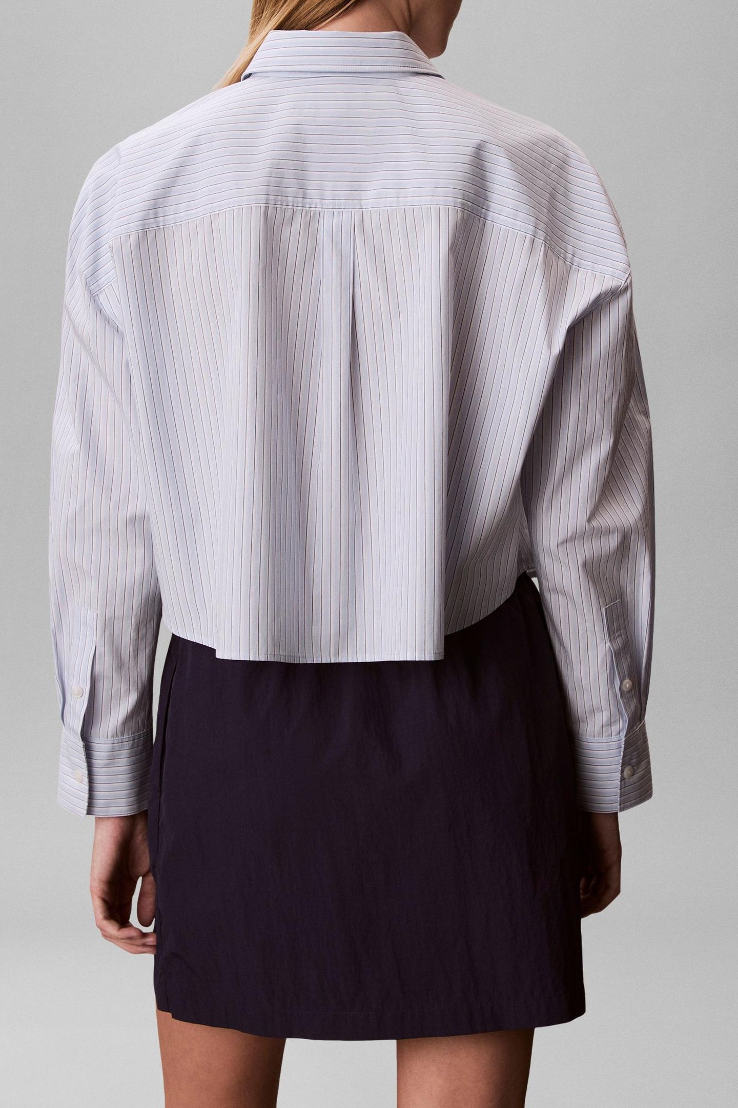 YARN-DYED COTTON POPLIN SHIRT BREEZY BLUE 4