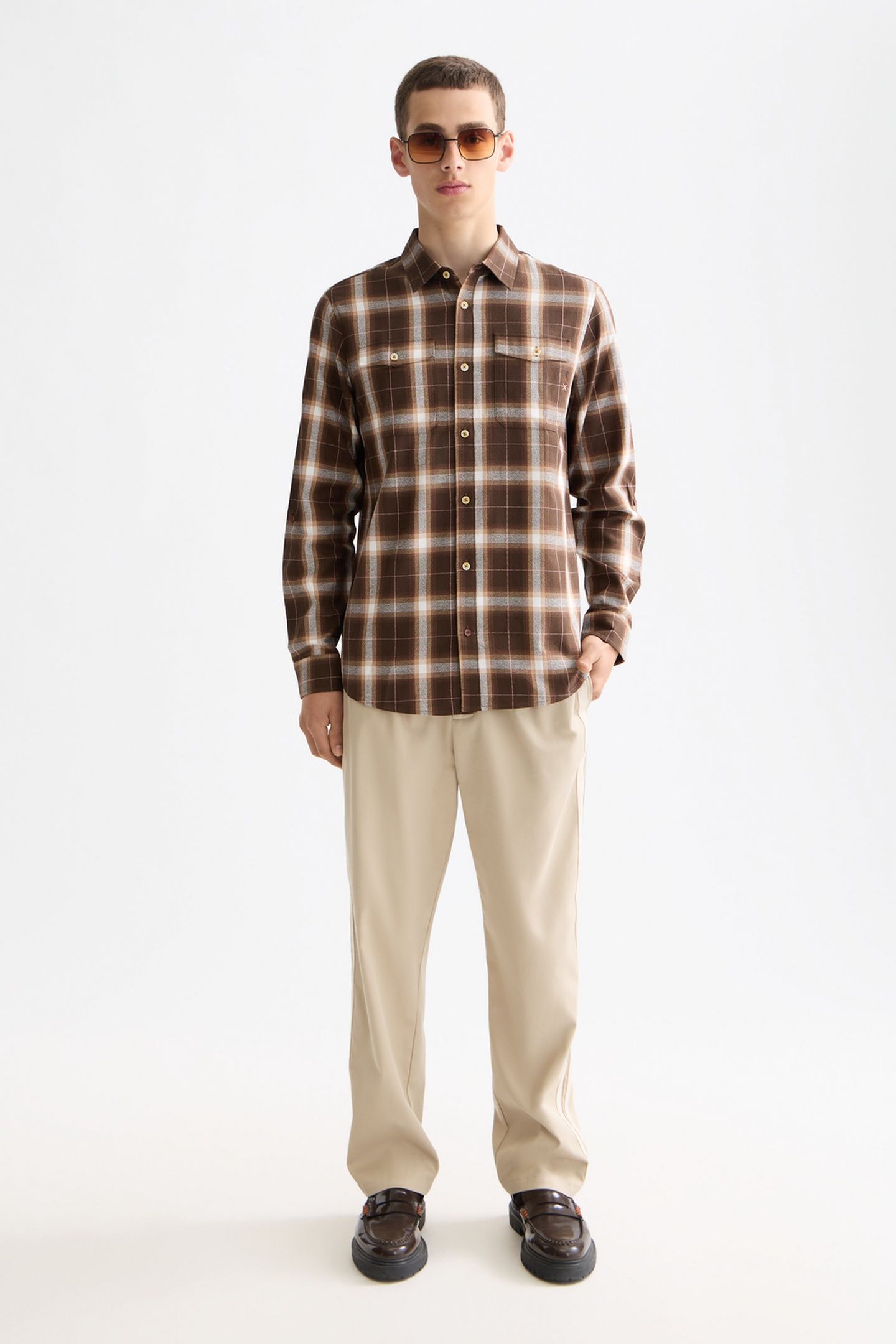 LIGHTWEIGHT FLANNEL CHECK SHIRT SOFT SILT CHECK 2