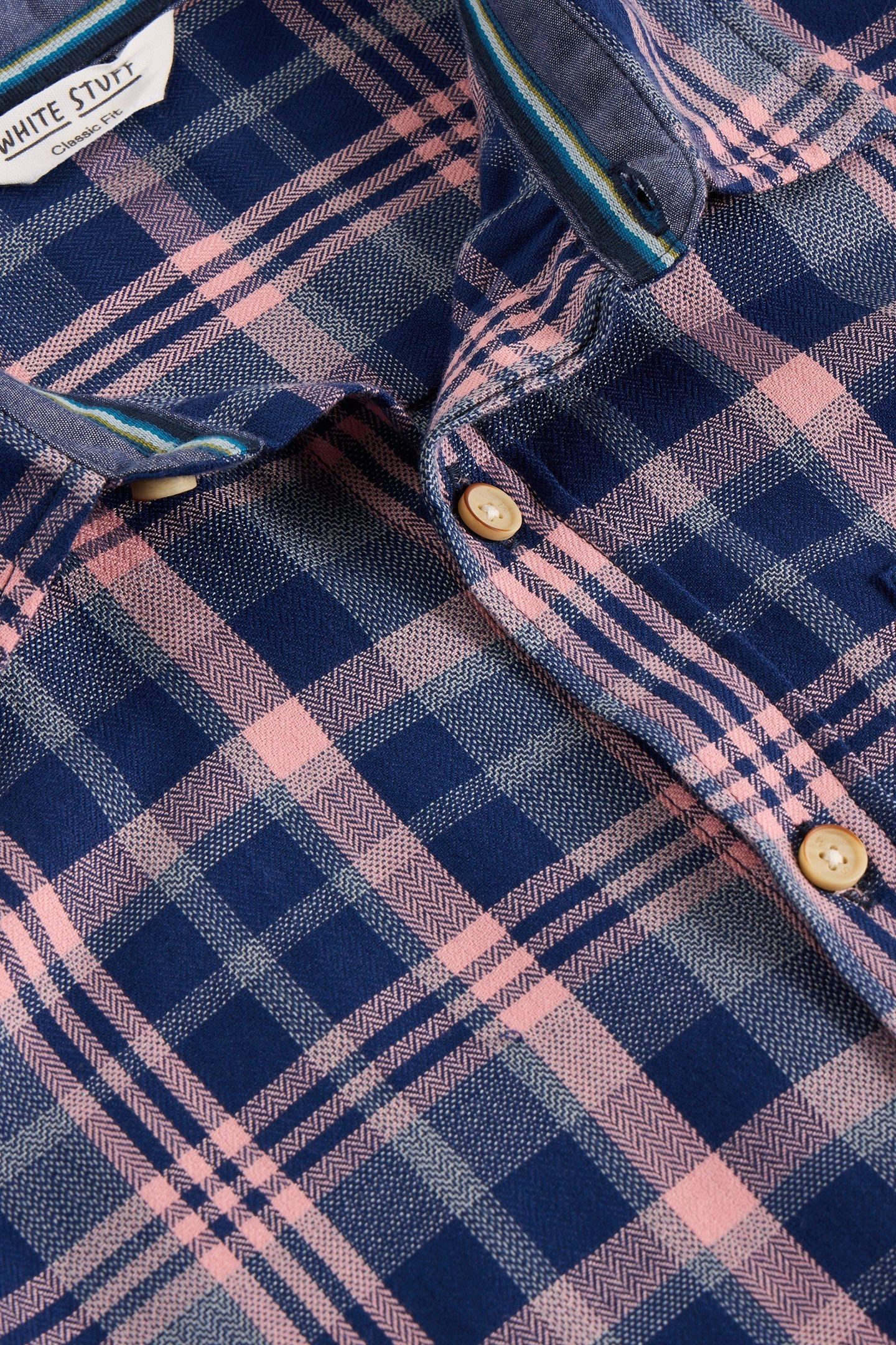 MOXLEY BRUSHED LS CHECK SHIRT BLUE MULTI 5