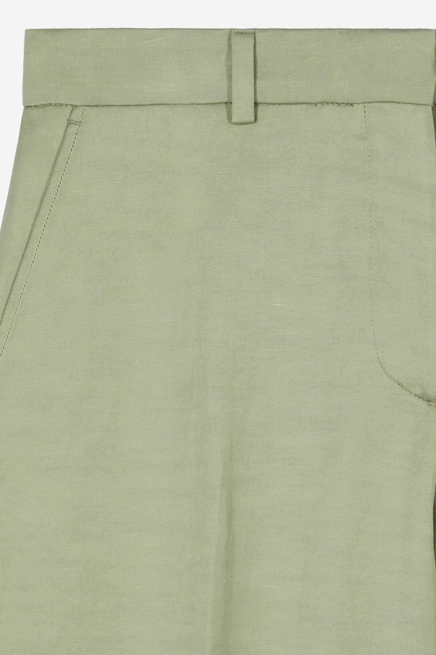 FLARE FLUID SUIT TROUSERS KAKI GREY 5