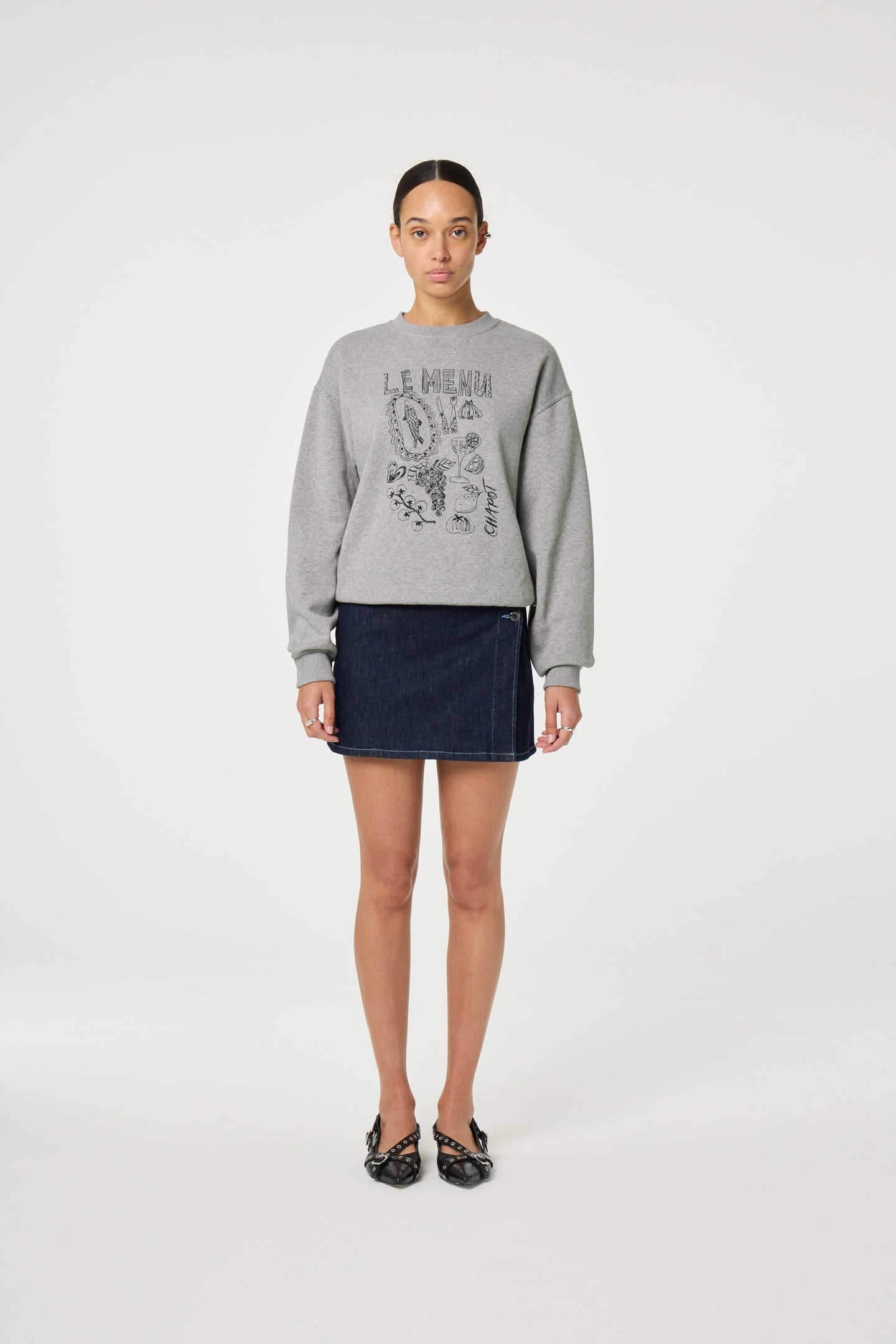 TERRY CHATEAU SWEATER GREY MELANGE 2
