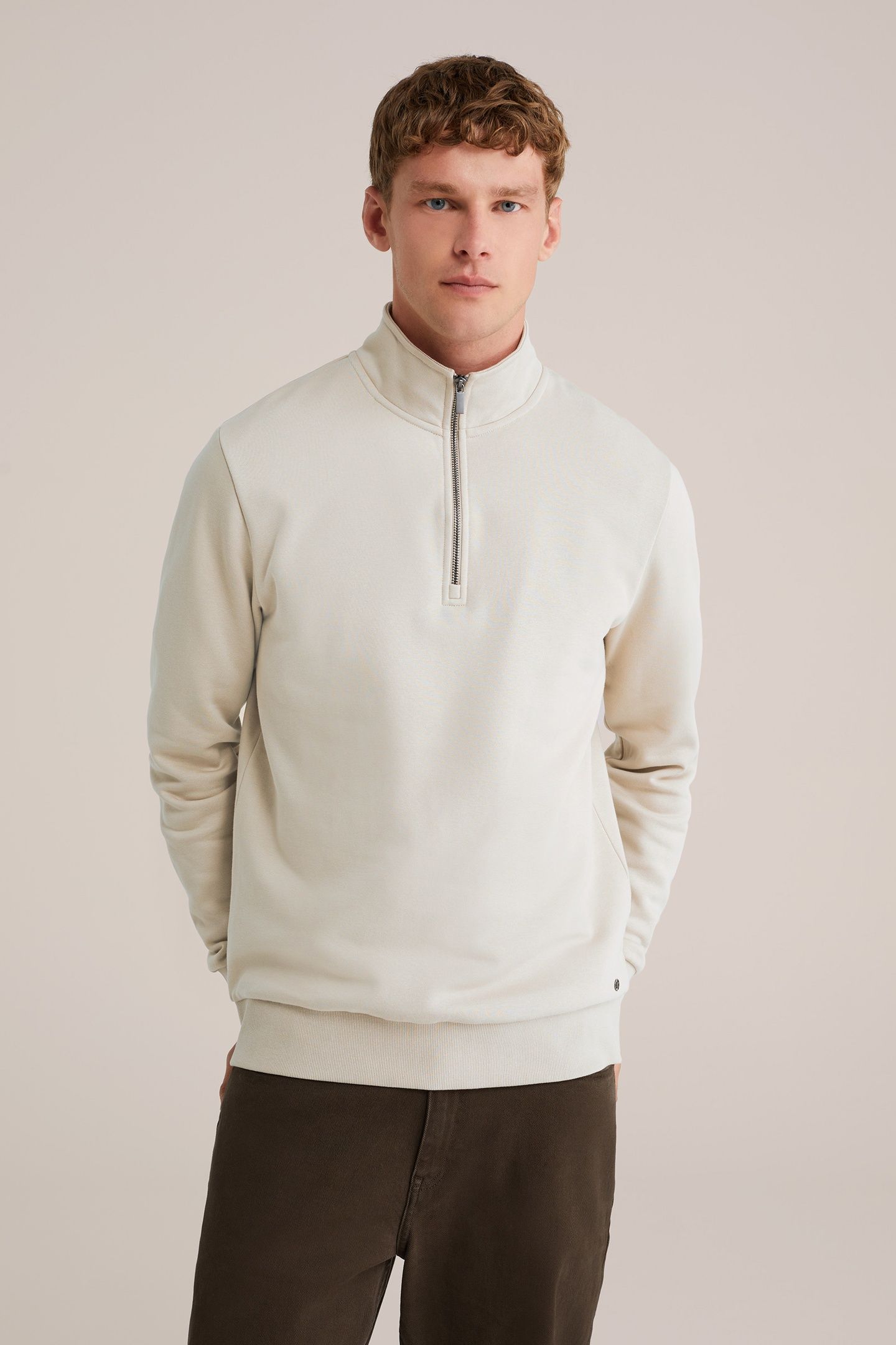 HALFWAY ZIPPER GREIGE 1