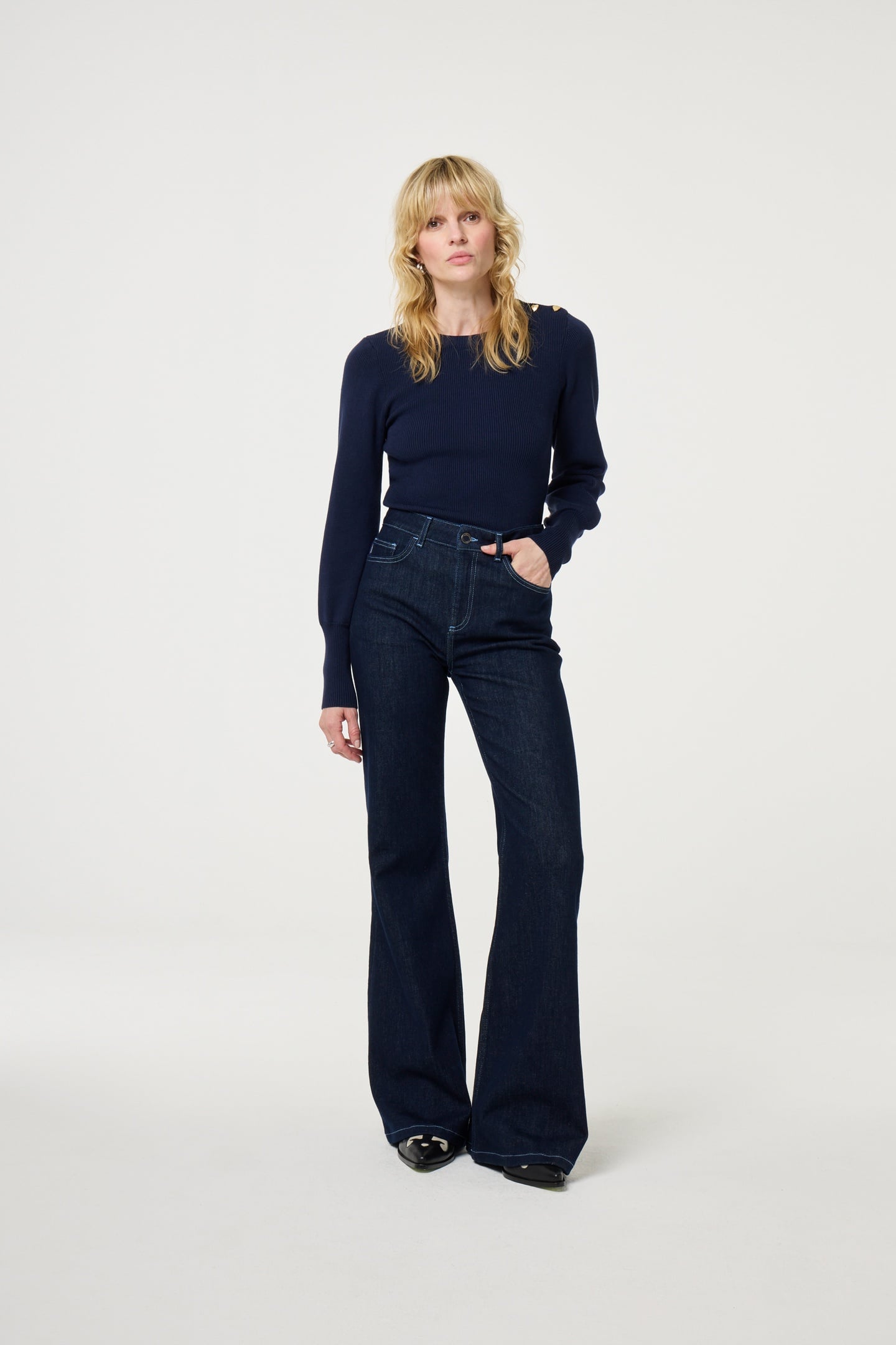 VIC BOOTCUT JEANS DARK INDIGO 2