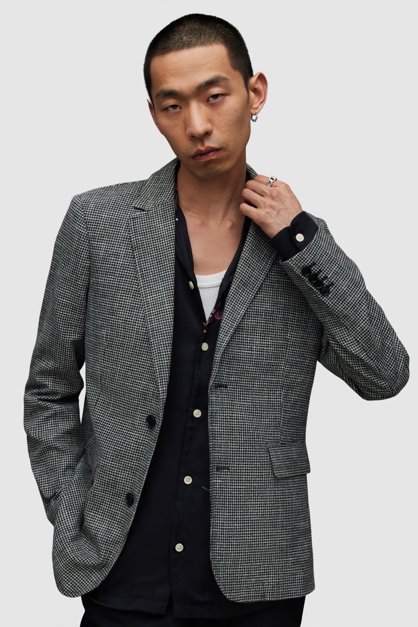 KINGLY BLAZER BLACK/WHITE 2