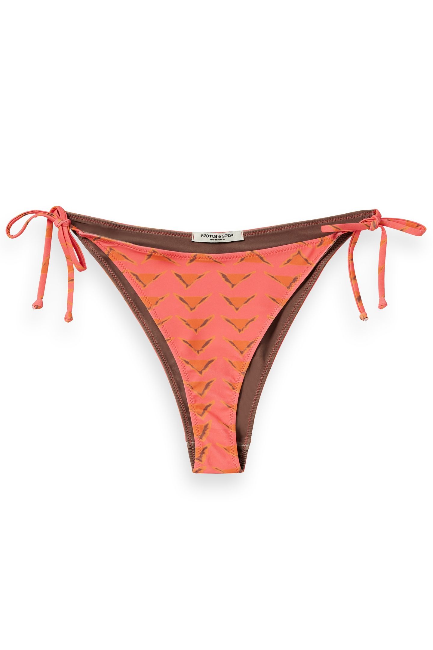 REVERSIBLE PRINTED BIKINI BOTTOM HOUSE OF MIRRORS PINK 2