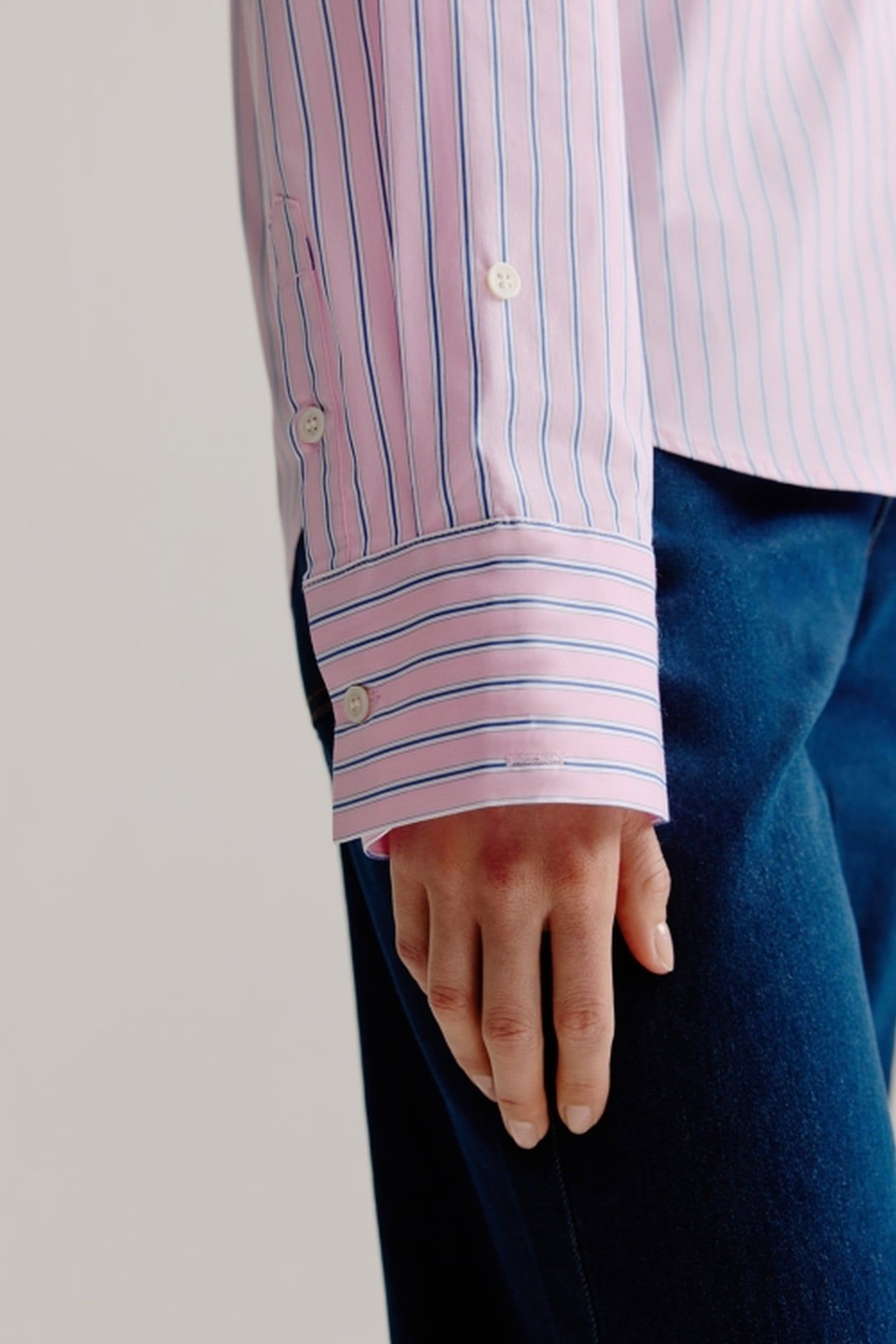 LEON BLOUSE LIGHT PINK STRIPE 5