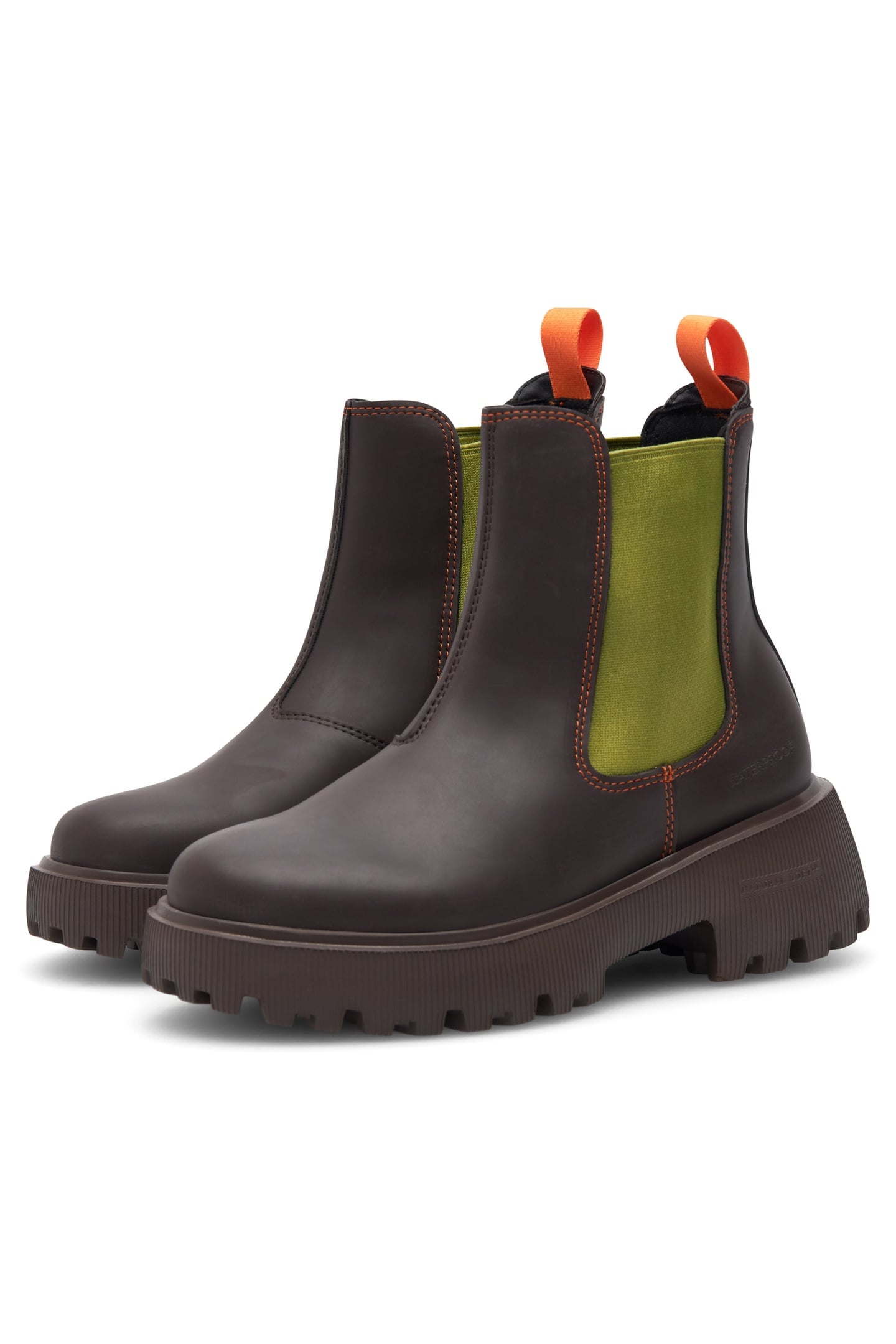 AYA WATERPROOF CHOCOLATE/BAMBUS GREEN 2