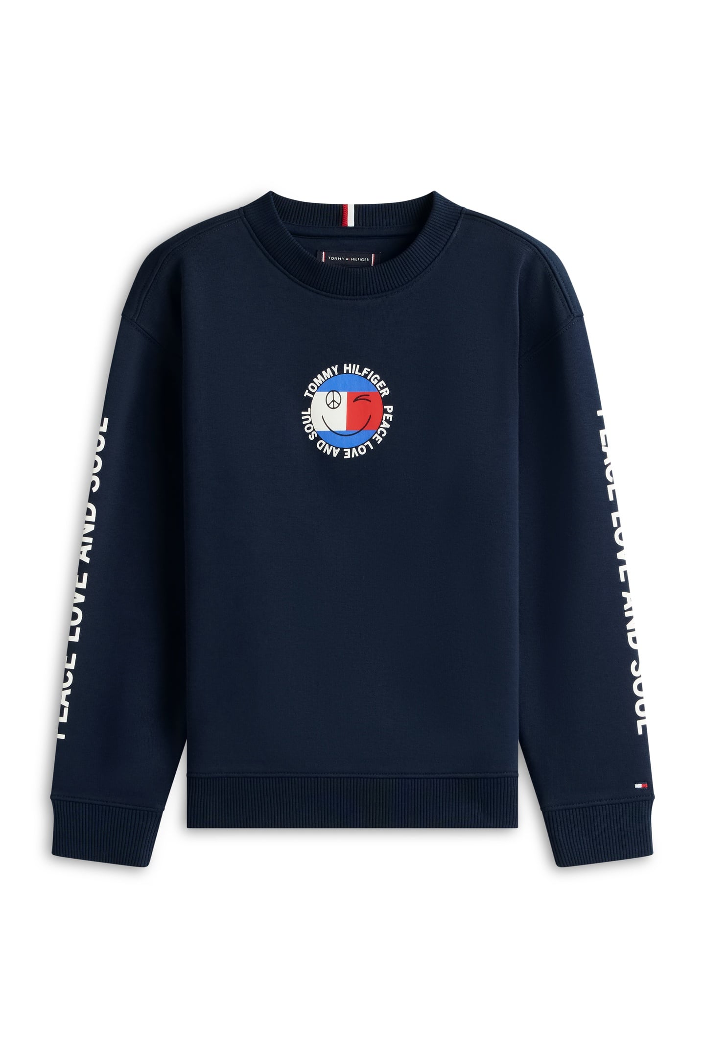 BOYS FUN FLAG GRAPHIC SWEATER DARK NIGHT NAVY 4