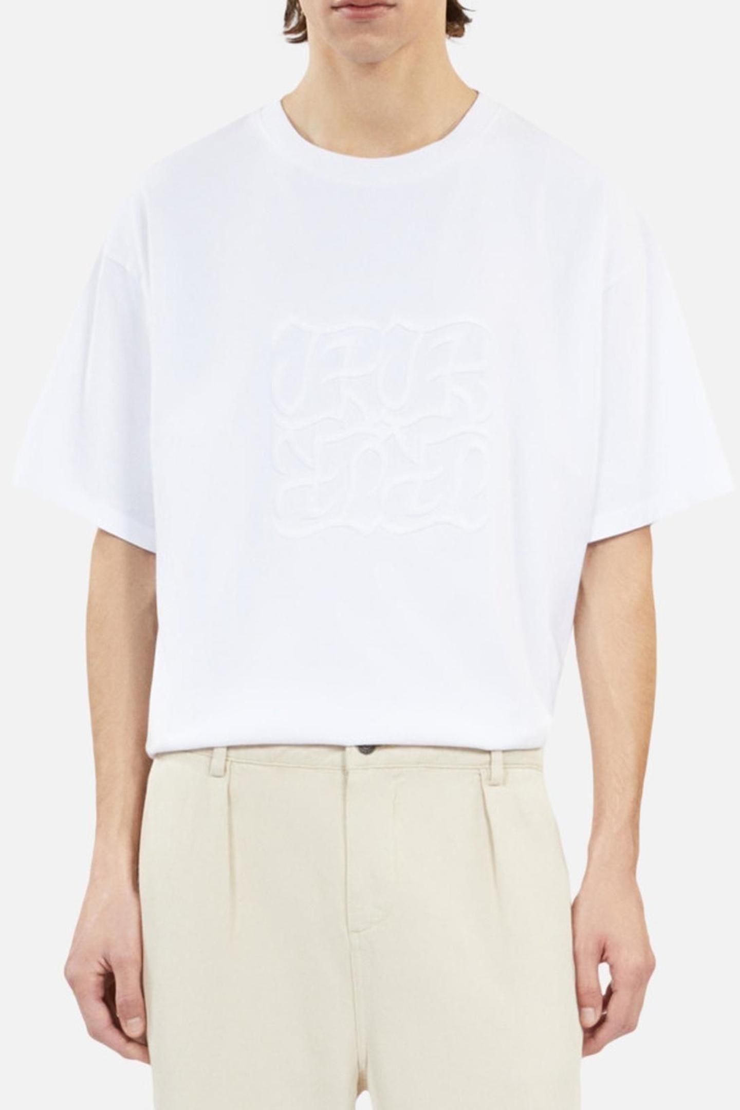 SHORT-SLEEVED T-SHIRT WITH TK CHEST EMBROIDERY WHITE 3