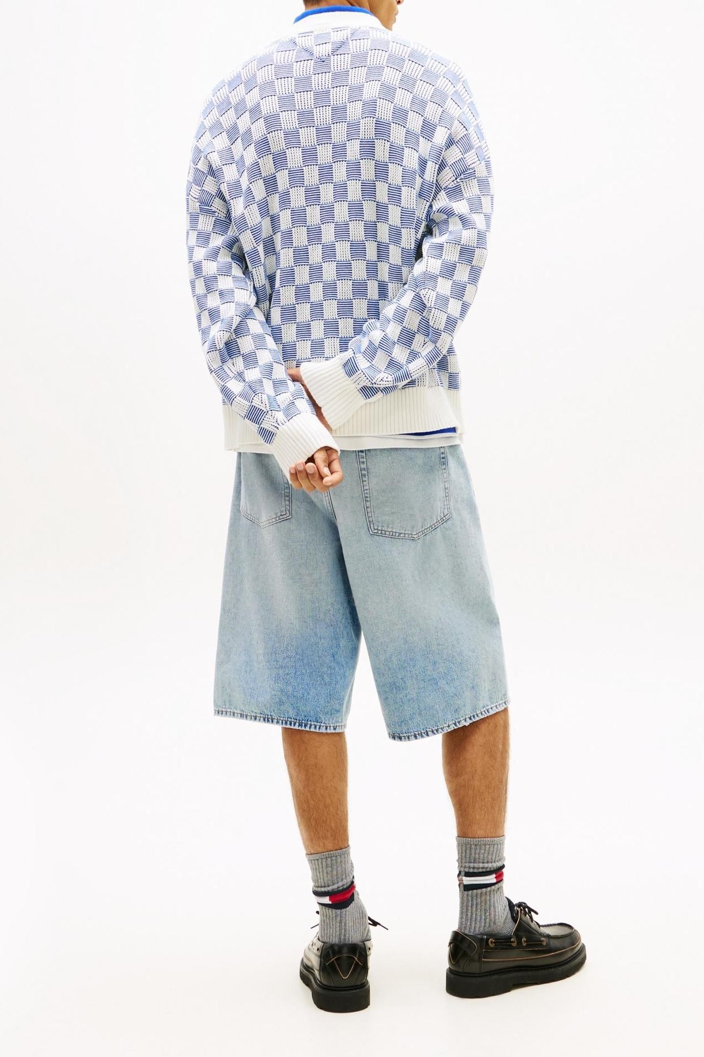 RELAXED TEXTURE CARDIGAN FIZZY BLUE 3