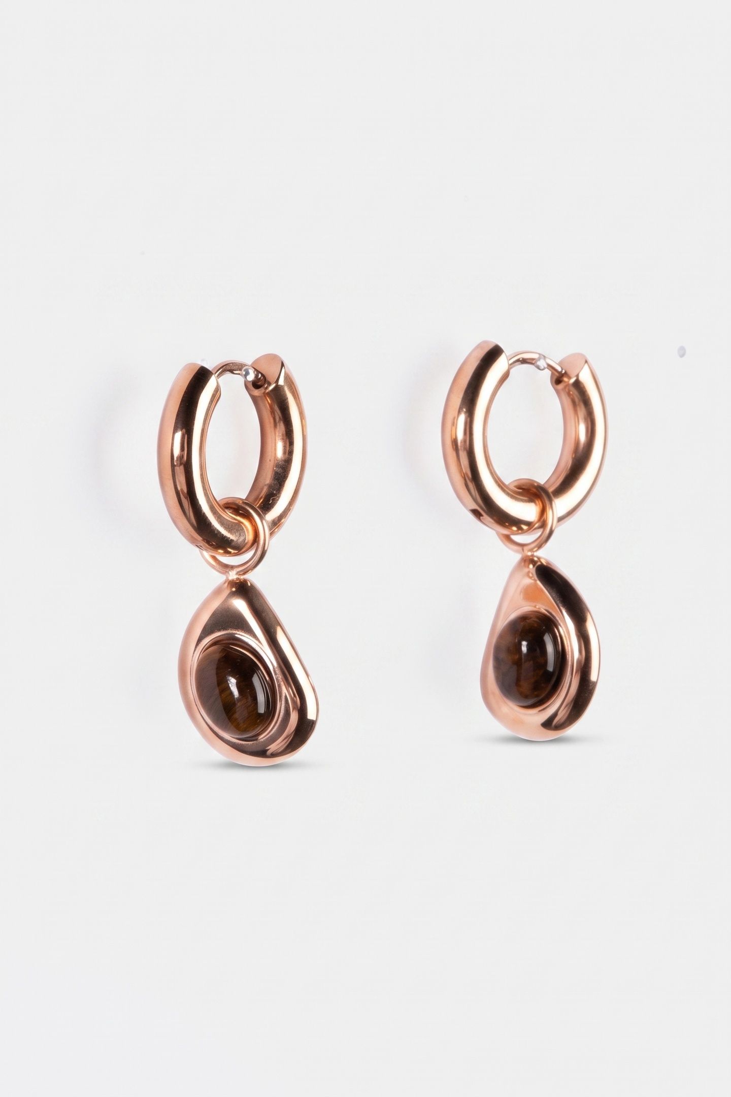 TIGER'S EYE OHRRINGE ROSEGOLD 4