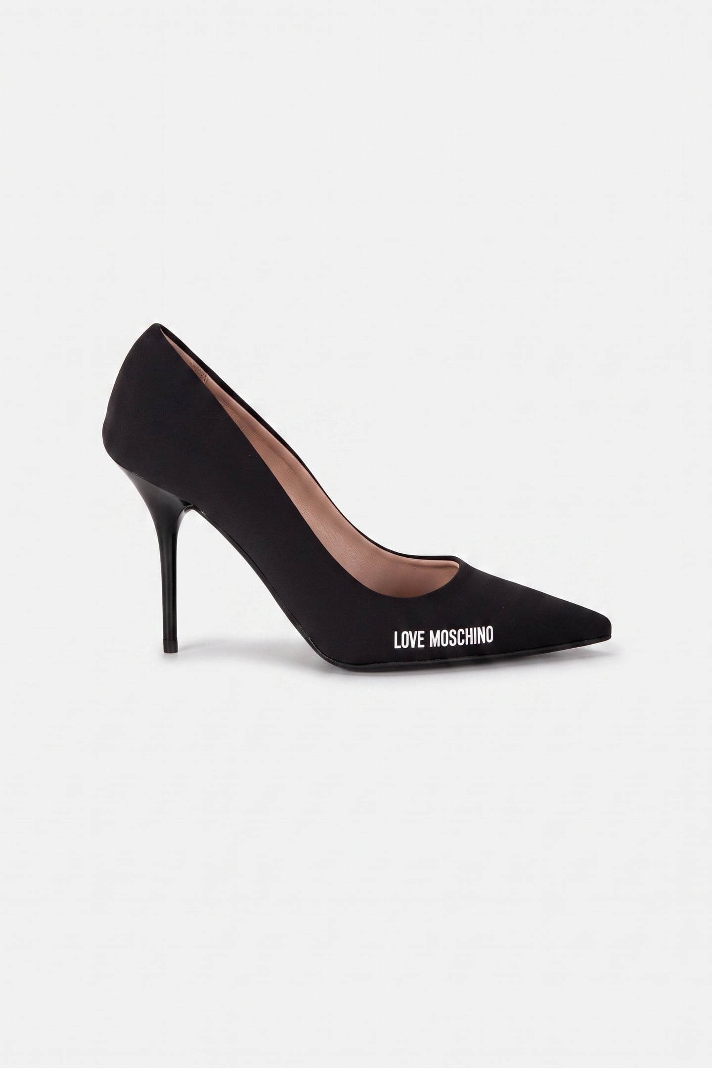 RUBBER LOGO LYCRA PUMPS BLACK 1